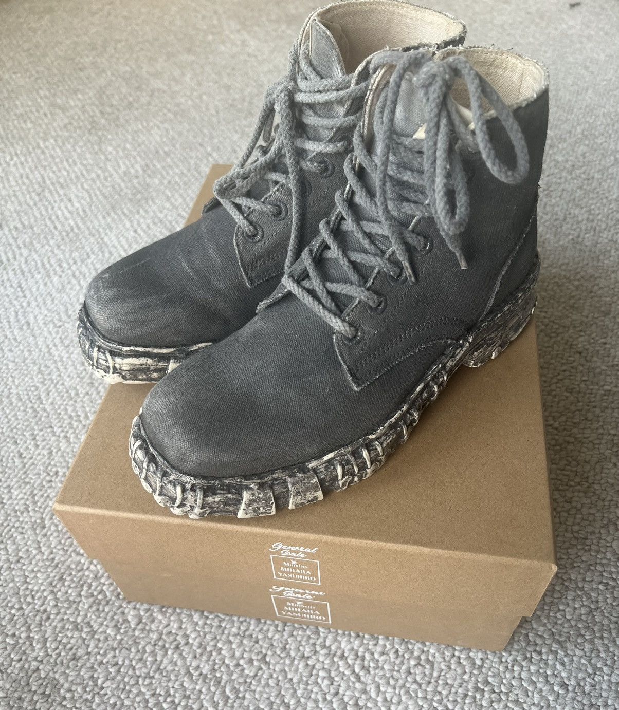 Maison MIHARA YASUHIRO Mihara Vintage combat boots Size US 6.5 / EU 39-40 - 1 Thumbnail