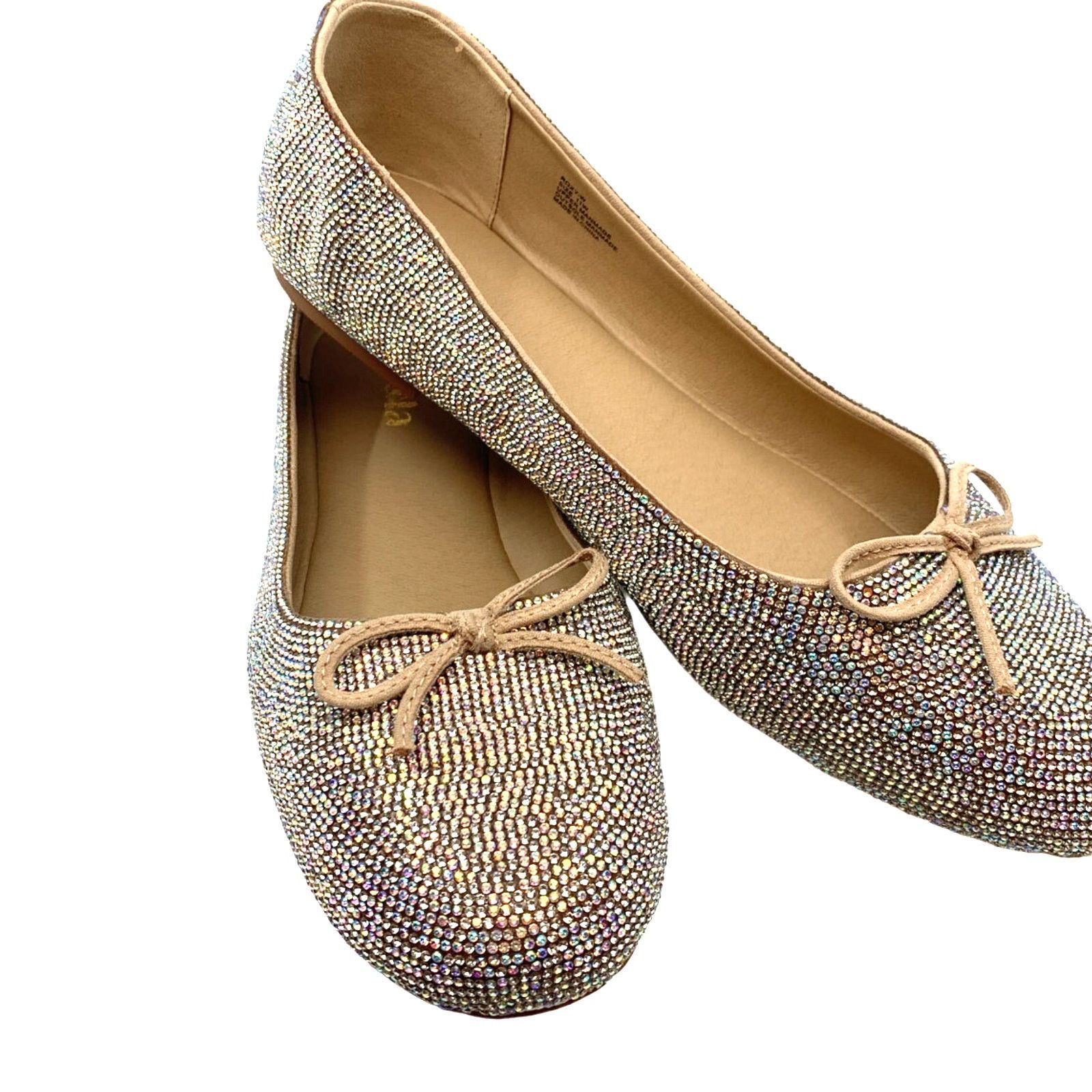 Other ARULA Women's WIDE WIDTH Rhinestone Ballet Flats | 11W | NIB Size US 11 / IT 41 - 3 Thumbnail