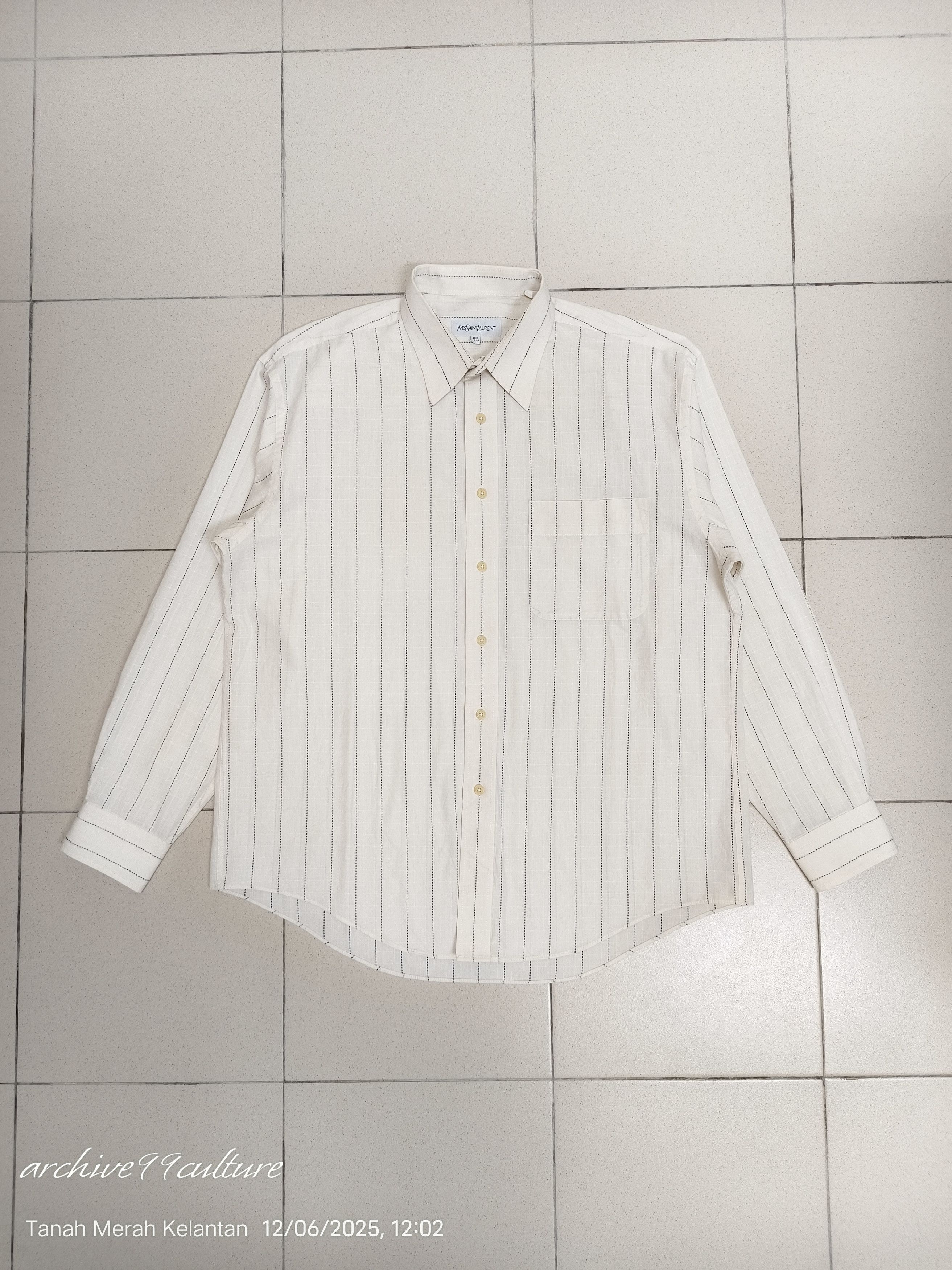 Vintage Archive 90's stripes checked classic Button up shirt Size US L / EU 52-54 / 3 - 1 Thumbnail