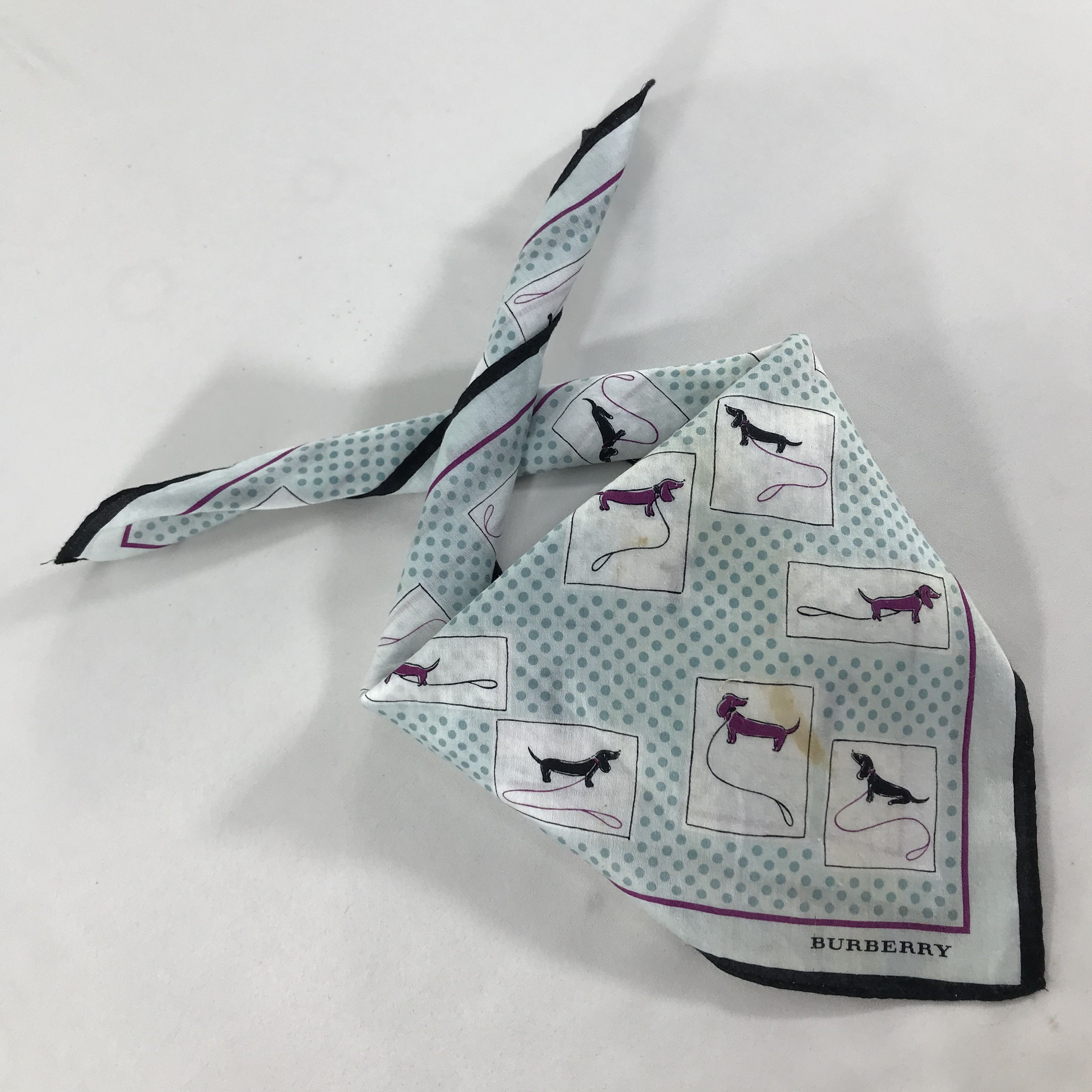 Burberry × Vintage Burberry Bandana / Handkerchief / Neckerchief - S1883 Size ONE SIZE - 6 Thumbnail