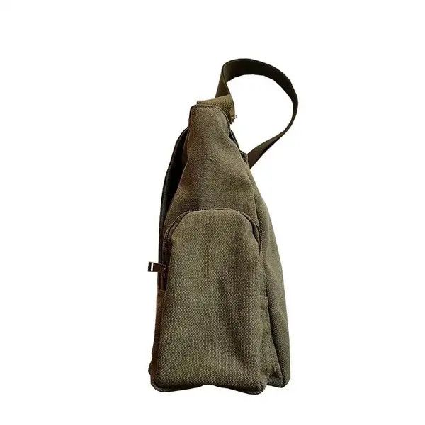 Anime Chihiro x Fuka Cartoon Totoro Canvas Messenger Bag Size ONE SIZE - 3 Thumbnail
