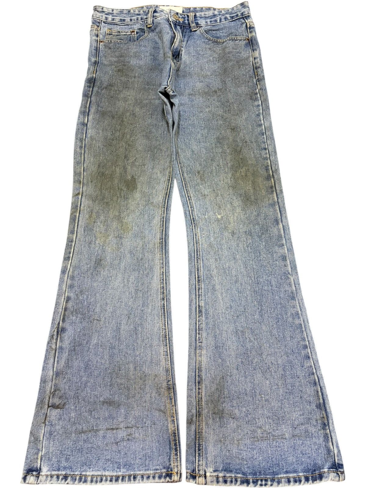 Wrangler Vintage Japanese Brand Dirtied Wash Flare Jeans Size US 31 - 1 Thumbnail