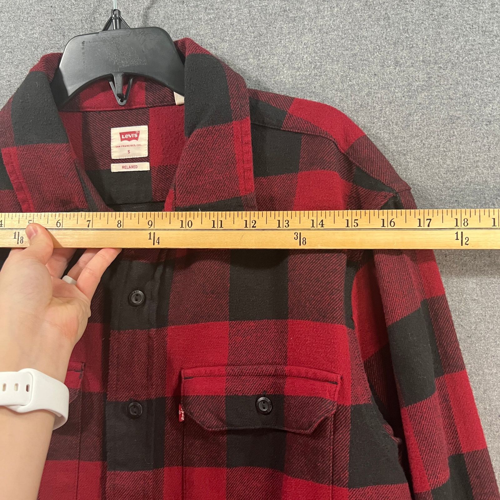 Other Levis Shirt Mens Button Up Red Buffalo Plaid Casual Size US S / EU 44-46 / 1 - 7 Thumbnail