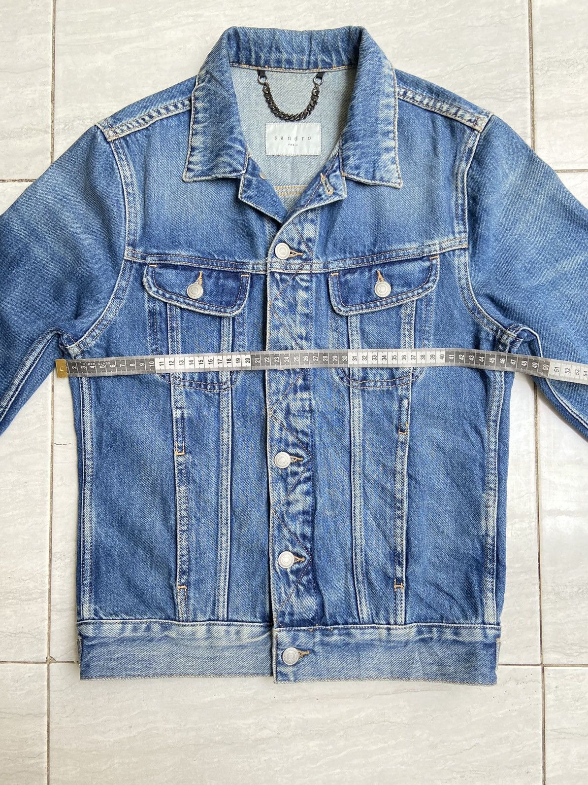 Sandro SANDRO PARIS Denim Jacket Size S / US 4 / IT 40 - 7 Thumbnail