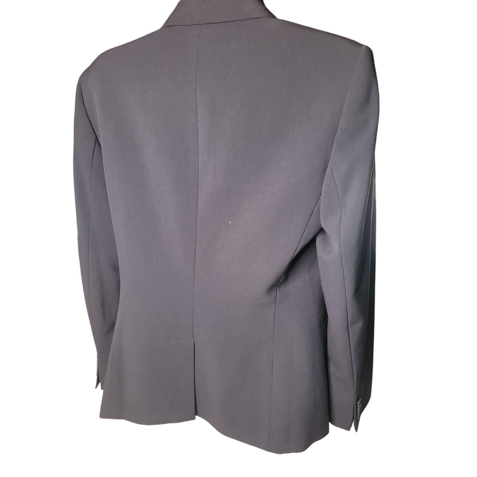 Calvin Klein Calvin Klein Black One Button Blazer 2 Pockets Fitted SZ 8 Size M / US 6-8 / IT 42-44 - 3 Thumbnail