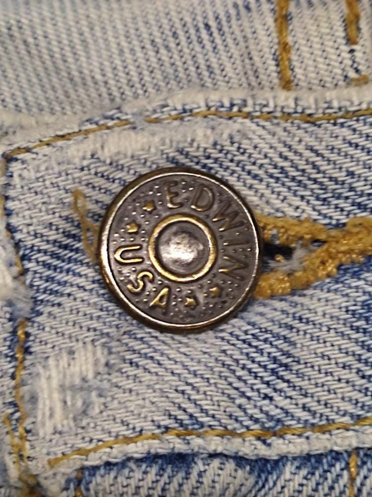 Edwin VINTAGE EDWIN DISTRESSED JEANS MADE IN USA Size US 33 - 8 Thumbnail