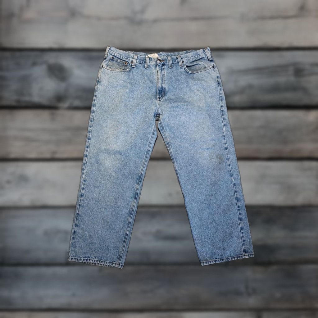 Carhartt VINTAGE Carhartt Jeans Blue Relaxed Fit Light Wash 44x30 Outdoor Mens Size US 44 / EU 60 - 1 Thumbnail