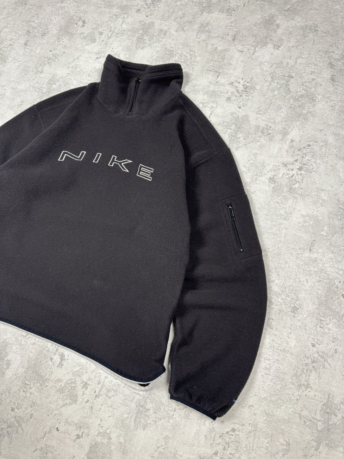 Nike Vintage Nike Y2K Fleece Sweatshirt Embroidered Big Logo Size US M / EU 48-50 / 2 - 3 Thumbnail