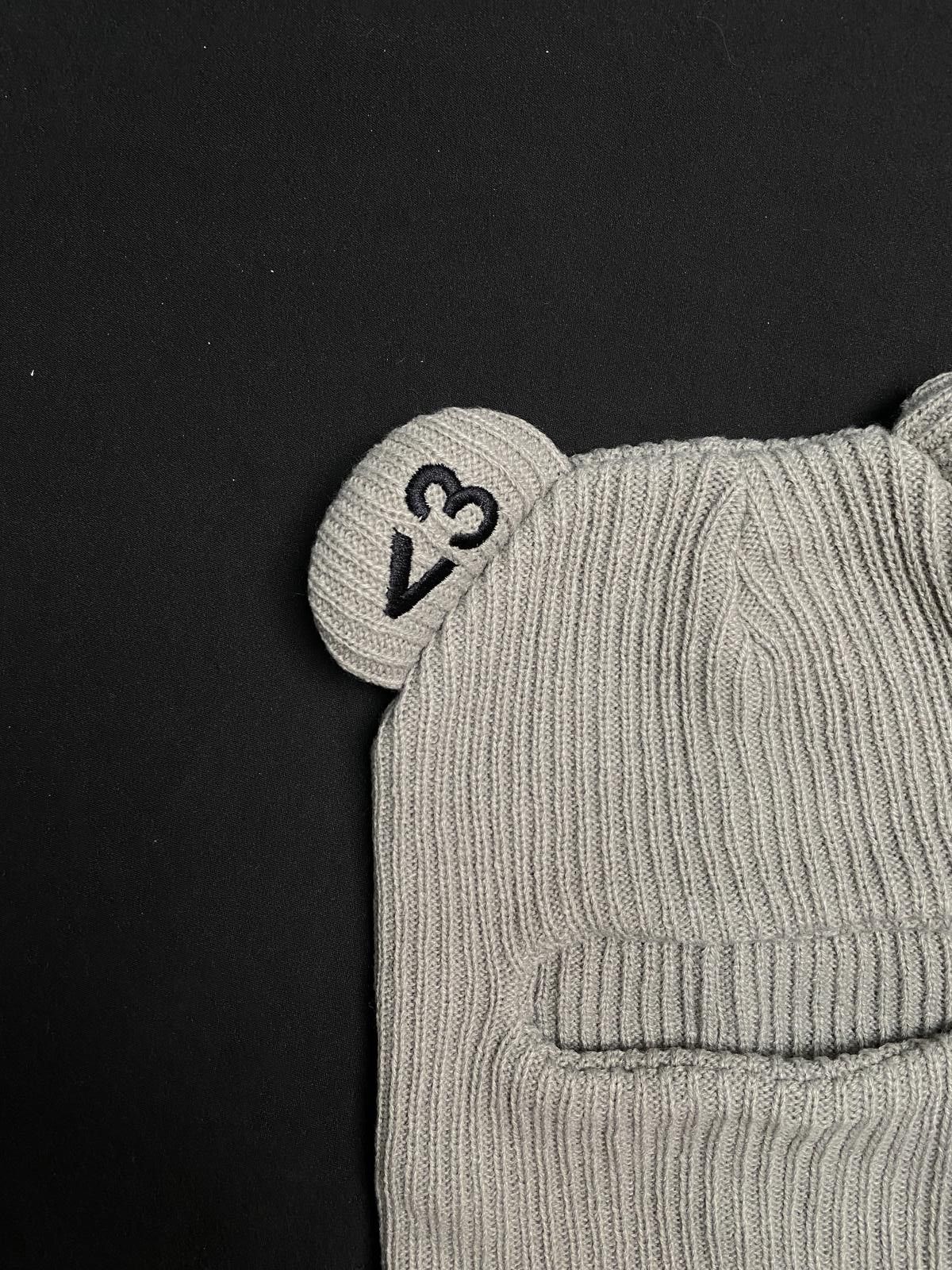 Japanese Brand Rare Box Boys Retro Hearts Gray Balaclava Ski Mask OS Size ONE SIZE - 2 Thumbnail