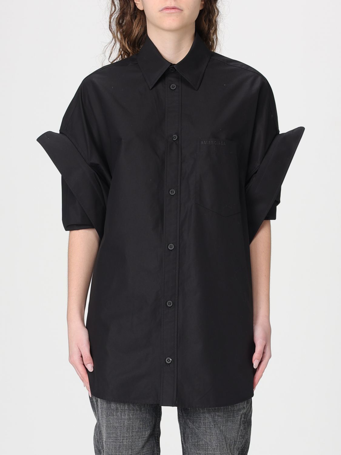 Balenciaga Balenciaga Shirt Woman Black Size XXS / US 00 / IT 34 - 1 Thumbnail