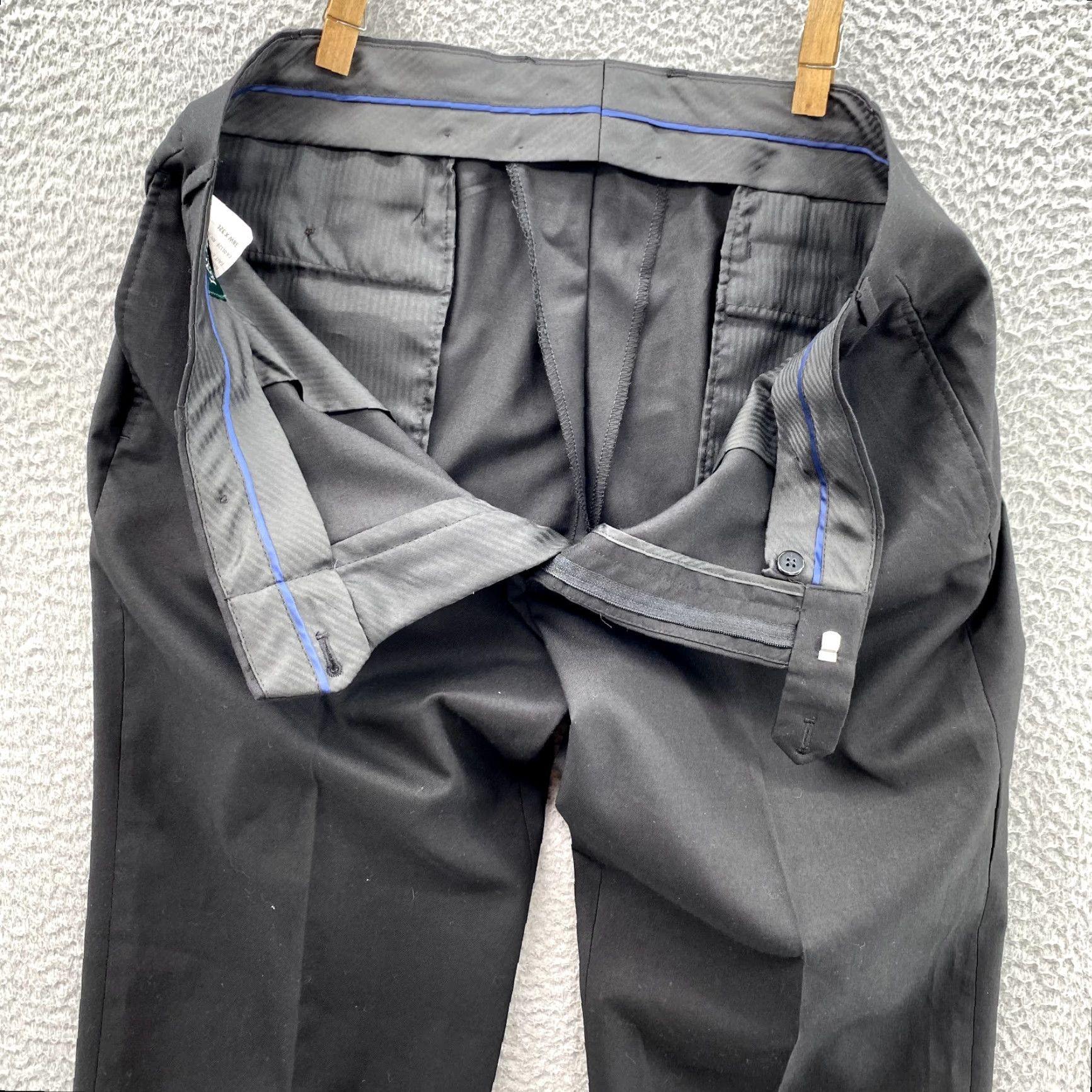 Ralph Lauren VTG Lauren Ralph Lauren Dress Pants Mens 38x31 Dress Pants Classic City Slacks 90s Wedding Mens Black Color Pattern Solid Size US 31 - 7 Thumbnail
