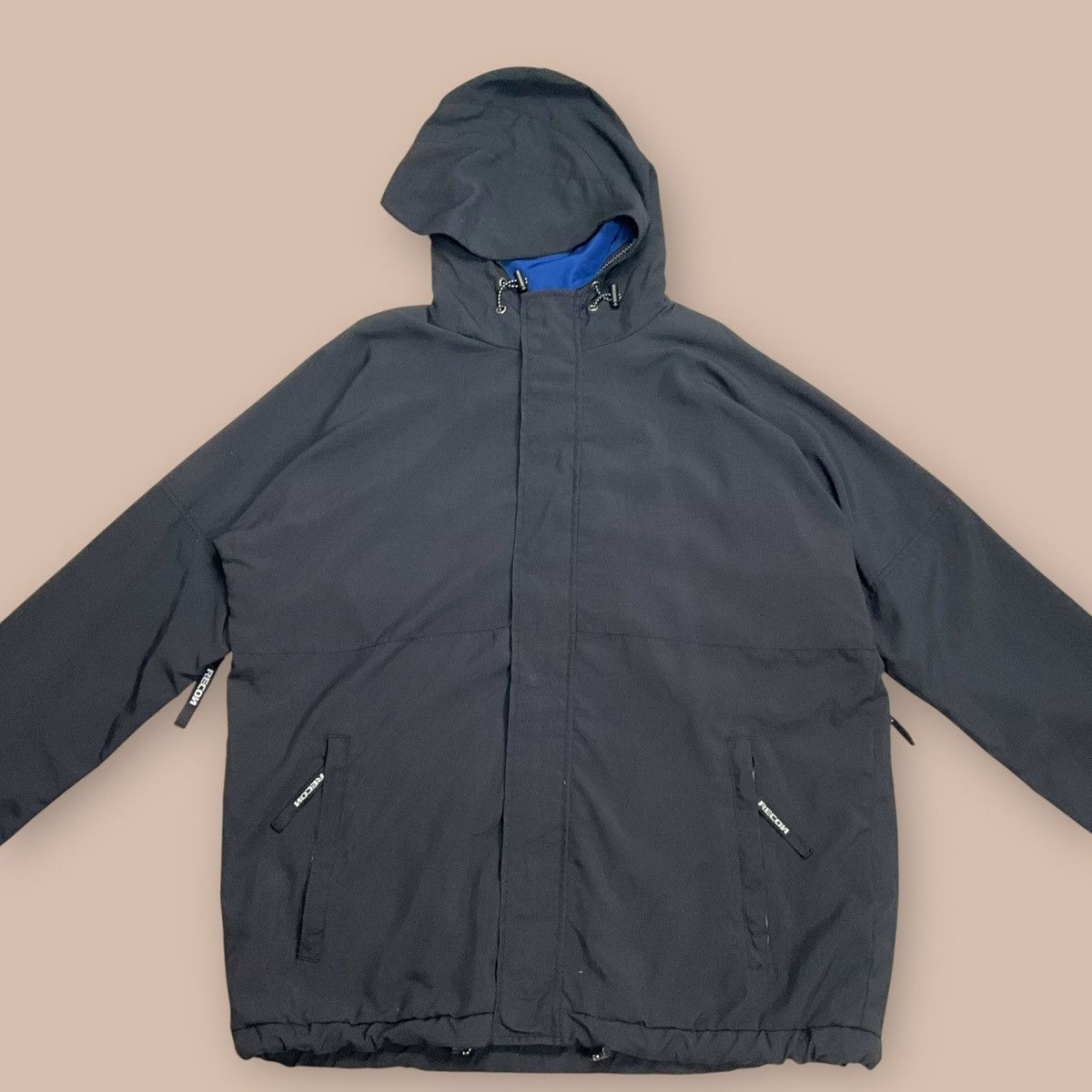 Recon RECON Black Windbreaker Jacket Size US XL / EU 56 / 4 - 8 Thumbnail