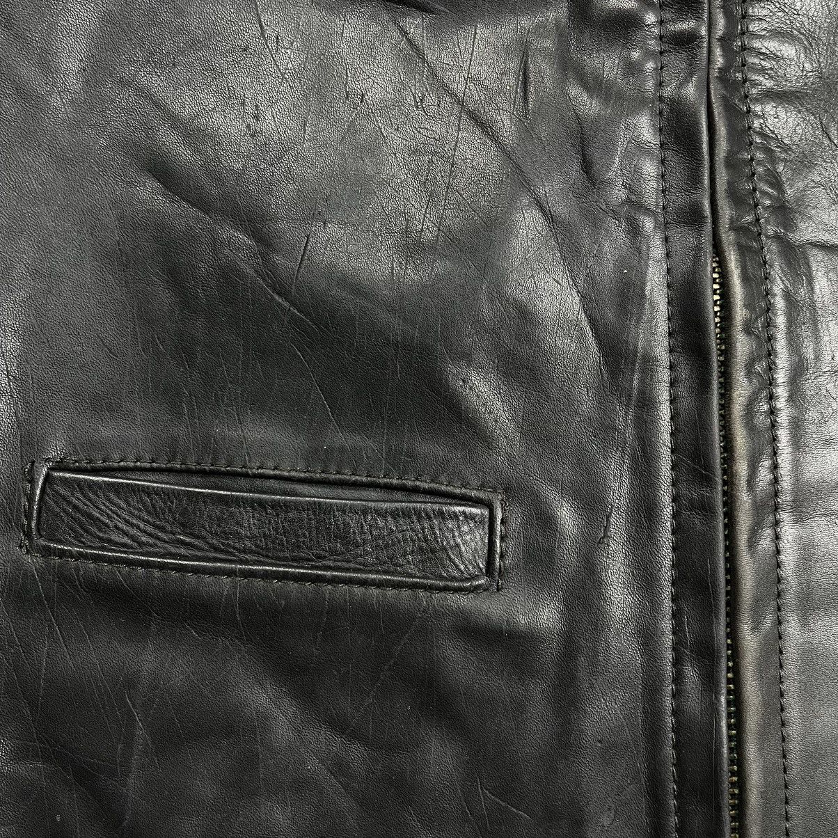 Aero Leathers Vintage 70s The Transatlantic clothing leather vest talon Size US M / EU 48-50 / 2 - 9 Thumbnail
