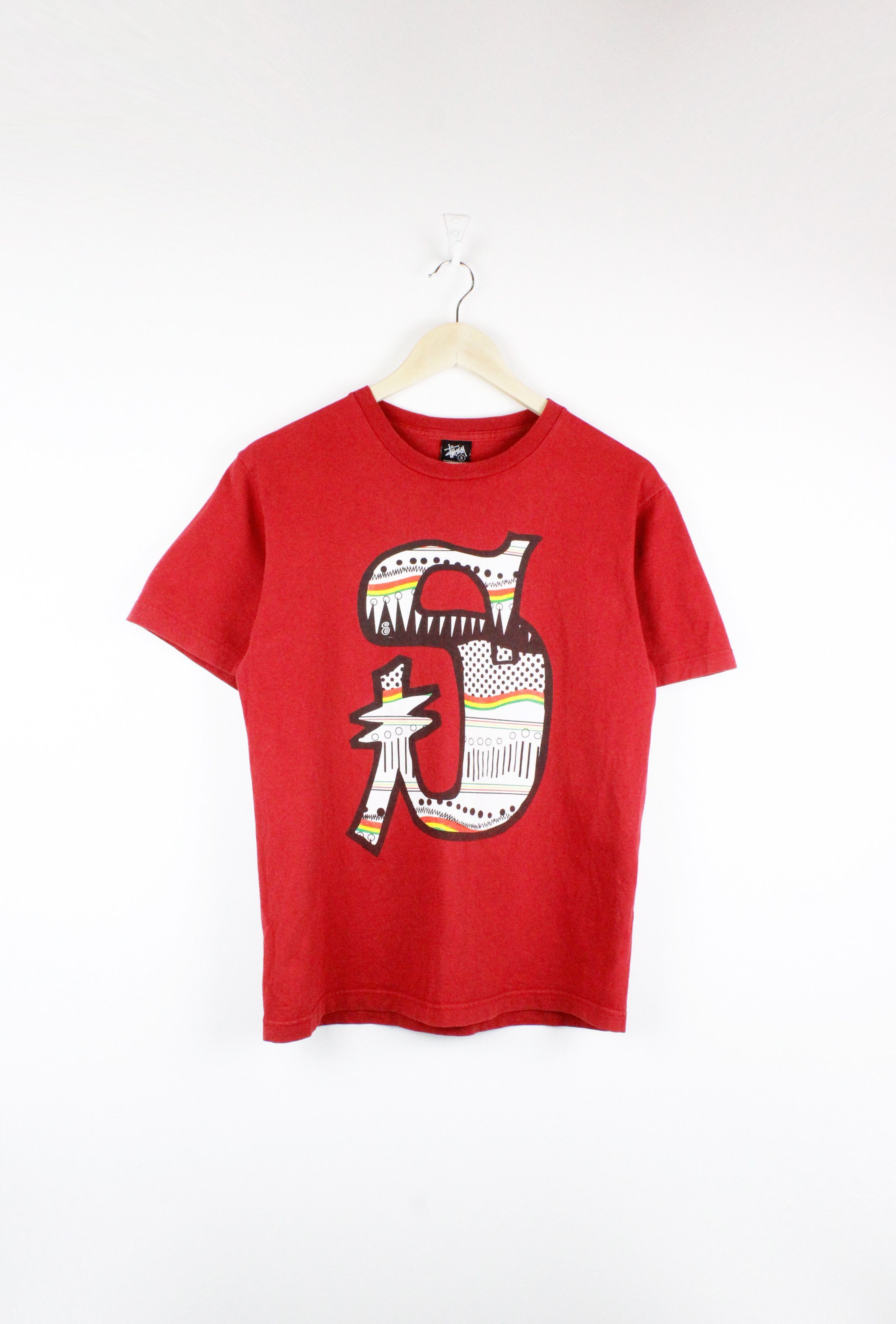 Stussy × Vintage Vintage Stussy Reb Big "S" Logo Graphic Crew T-shirt Size US S / EU 44-46 / 1 - 1 Thumbnail
