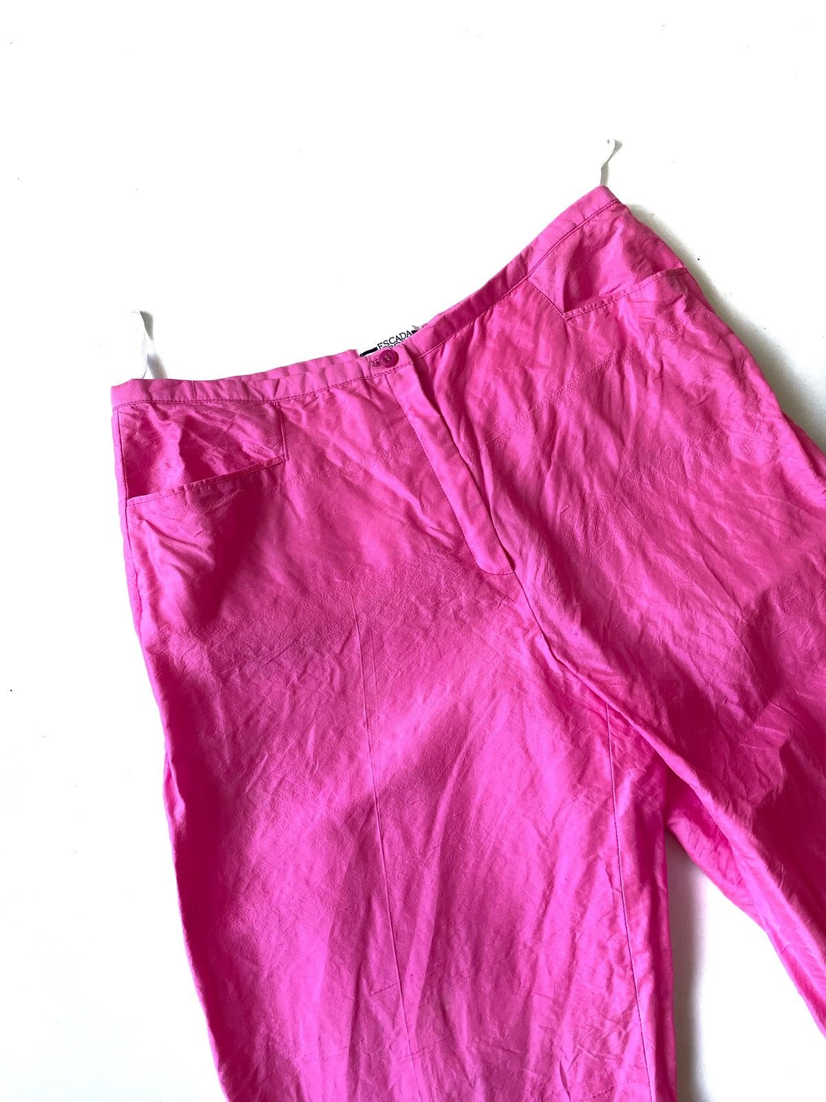Escada × Escada Sport × Vintage ESCADA Sport Silk Pink Classic Pants Size 34/M Luxury Style Size 27" / US 4 / IT 40 - 3 Thumbnail