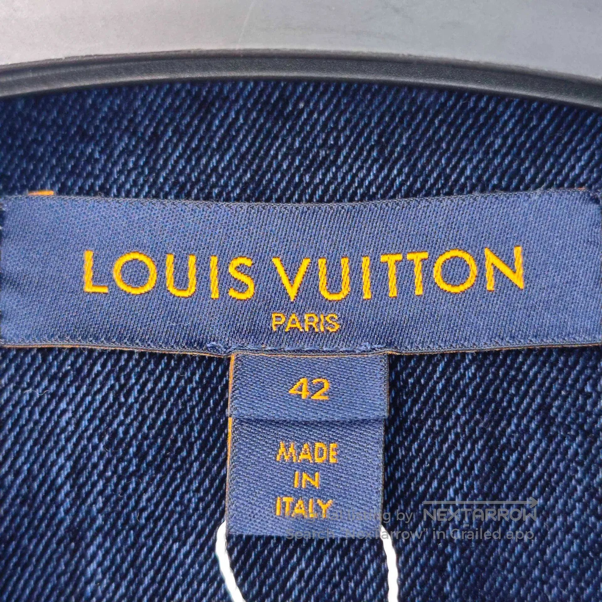 Louis Vuitton LV Washed Blue Denim Jacket Gold Button. Size US XL / EU 56 / 4 - 5 Thumbnail