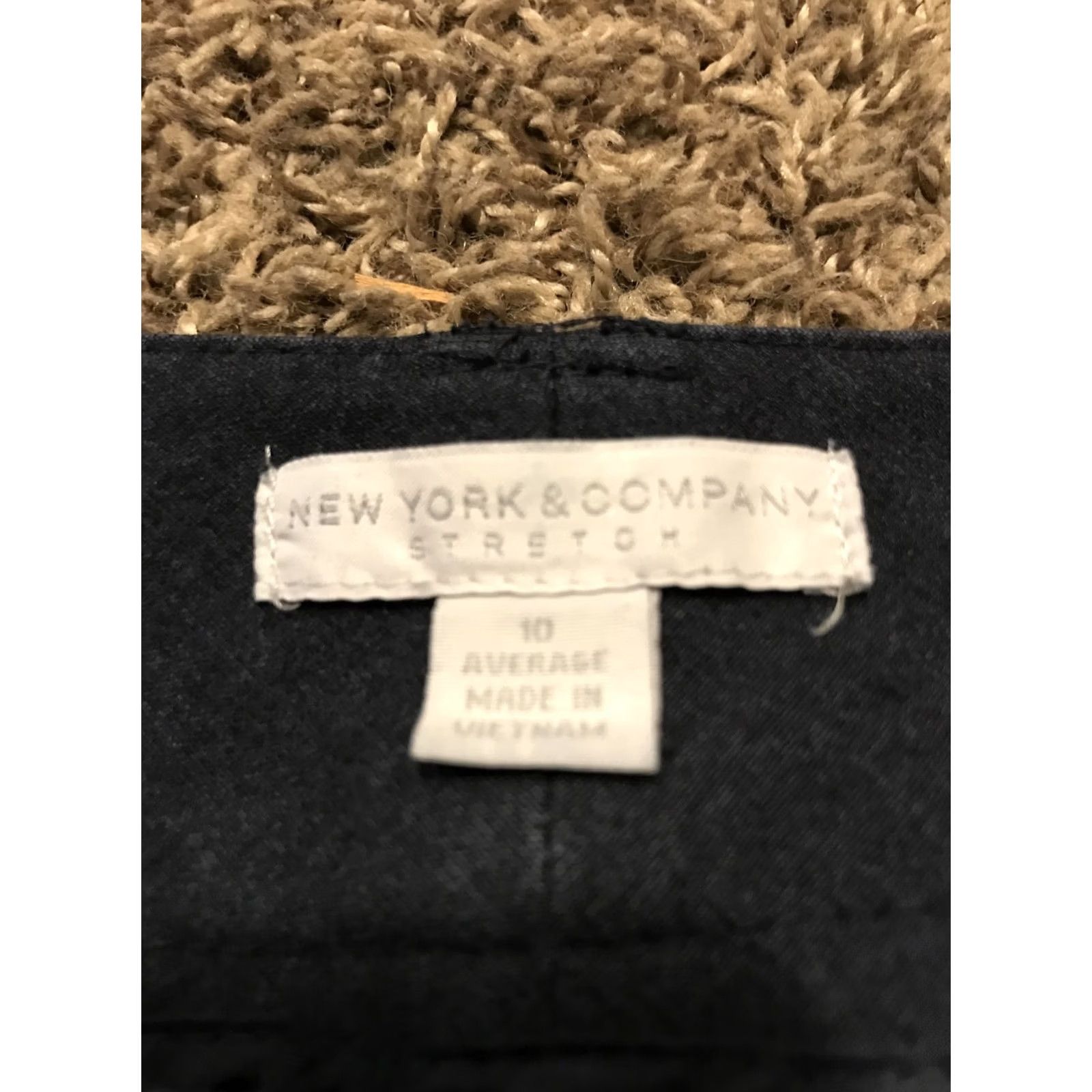CO new york & co Womens Pants Bootcut 31 in Inseam Navy Blue Polyester Blend Stretch Regular Size 10 Size 32" / US 10 / IT 46 - 3 Thumbnail