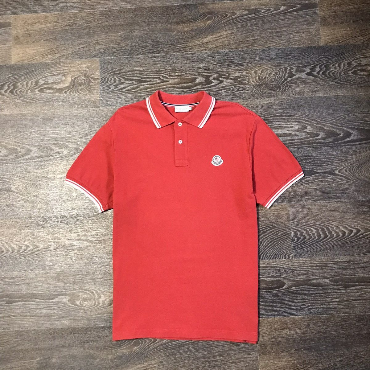 Designer Moncler Streetwear Moncler Polo Tee Size L XL mens rare Grailed