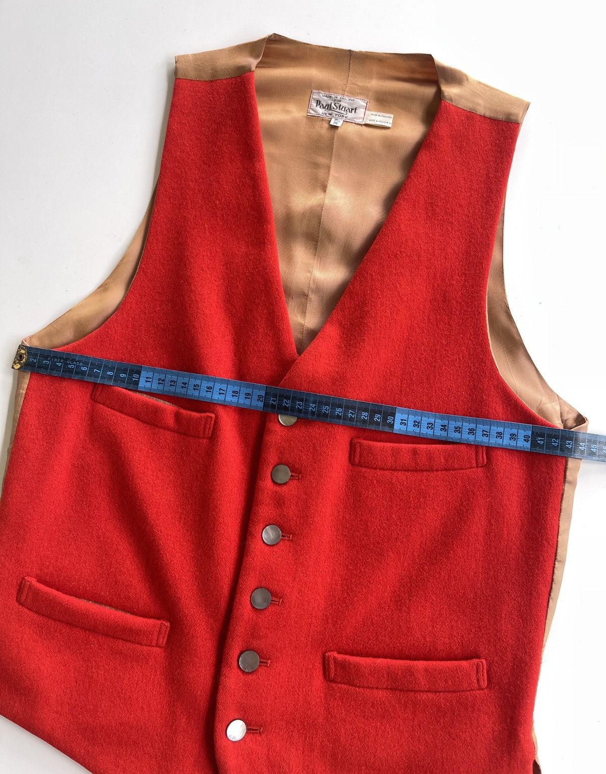 Paul Stuart 1980s Paul Stuart Wool Silk Satin Waistcoat Size US XS / EU 42 / 0 - 5 Thumbnail