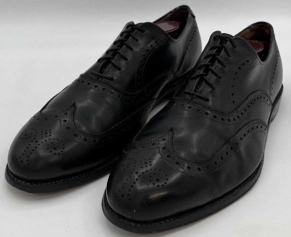 Allen Edmonds Allen Edmonds CHESTER Men Size 9.5D Black Leather Oxfords Size US 9.5 / EU 42-43 - 2 Thumbnail