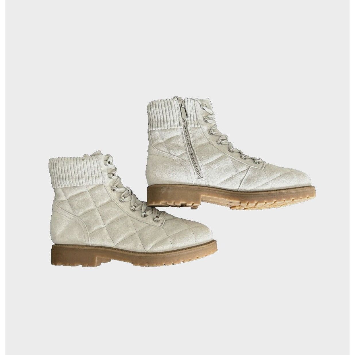 Other EASY SPIRIT Martha Stewart Beige LEATHER HIKERS BOOTS SIZE Size US 10 / IT 40 - 3 Thumbnail