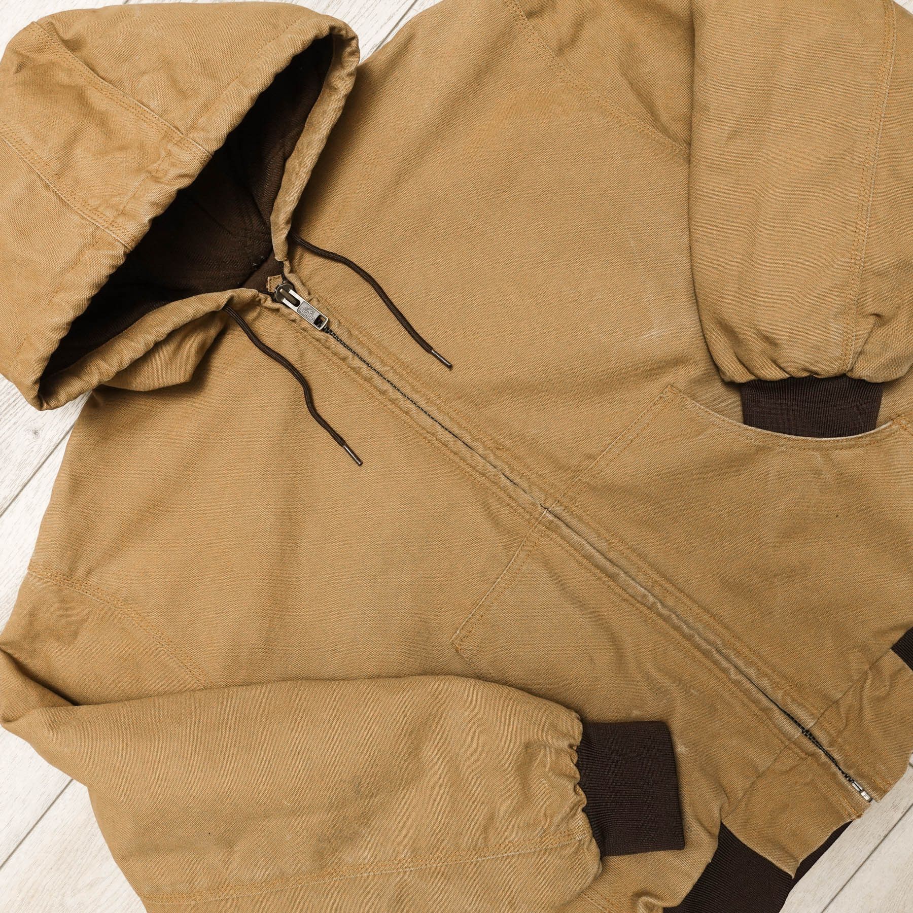 Vintage VTG Redhead Sun Faded Distressed Chore Workwear Jacket Lined Size US XL / EU 56 / 4 - 3 Thumbnail
