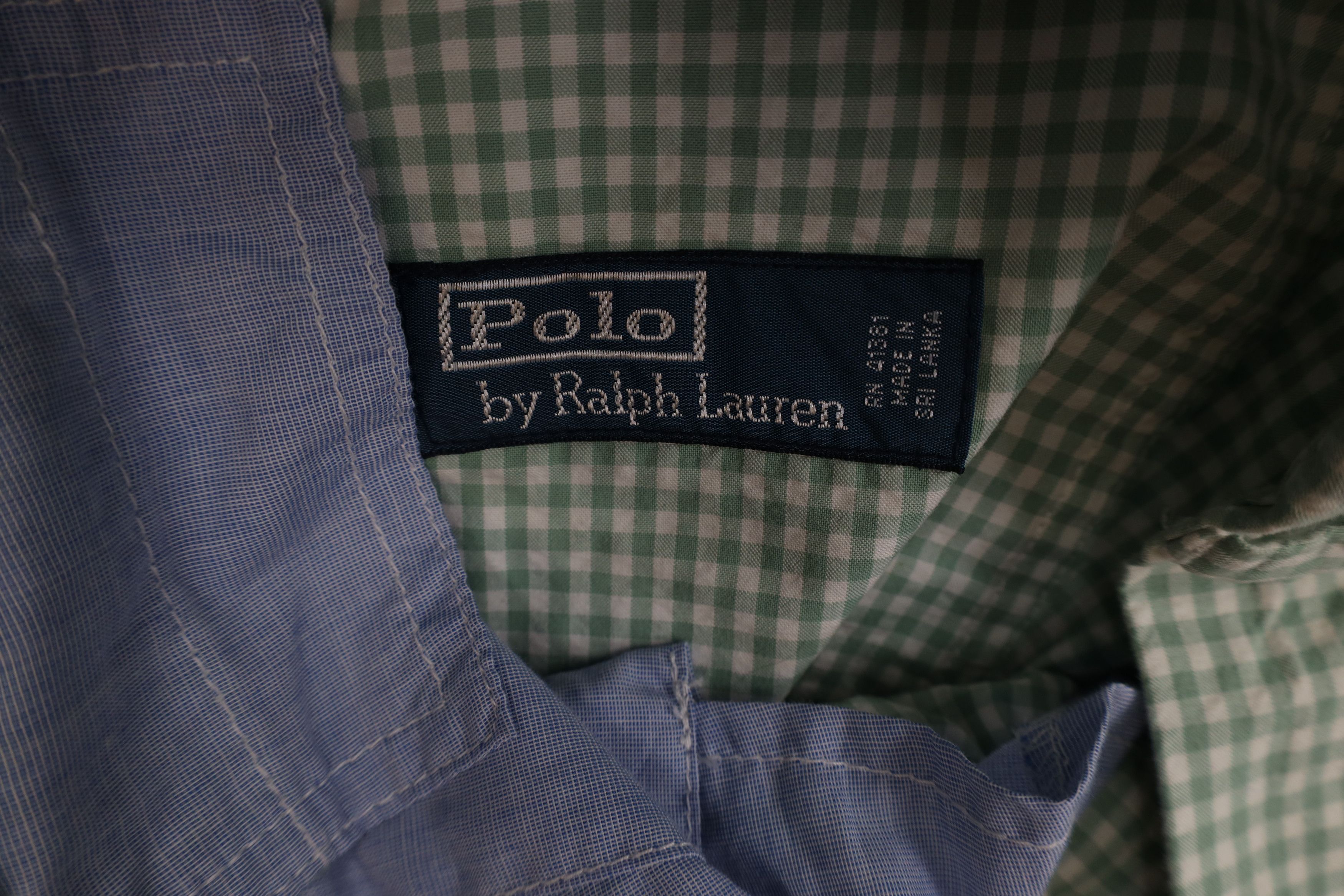 Ralph Lauren Vintage Ralph Lauren Chino Shorts Gingham Plaid Green Size US 35 - 7 Thumbnail