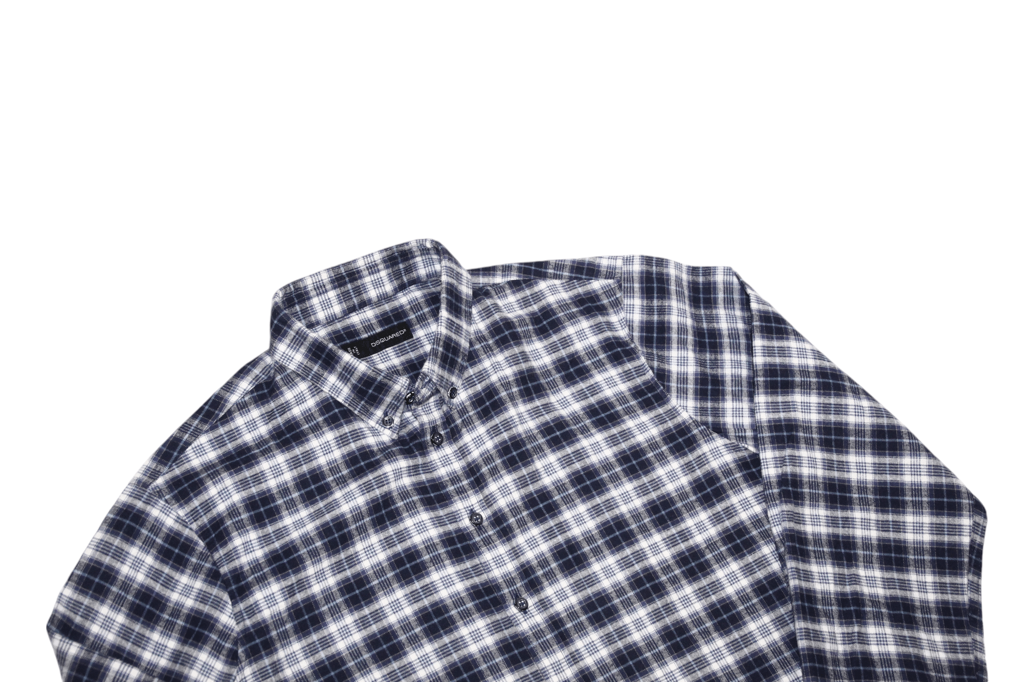 Dsquared2 Dsquared2 Dan Slim Fit Plaid Check Soft Flannel Shirt Size US M / EU 48-50 / 2 - 1 Thumbnail