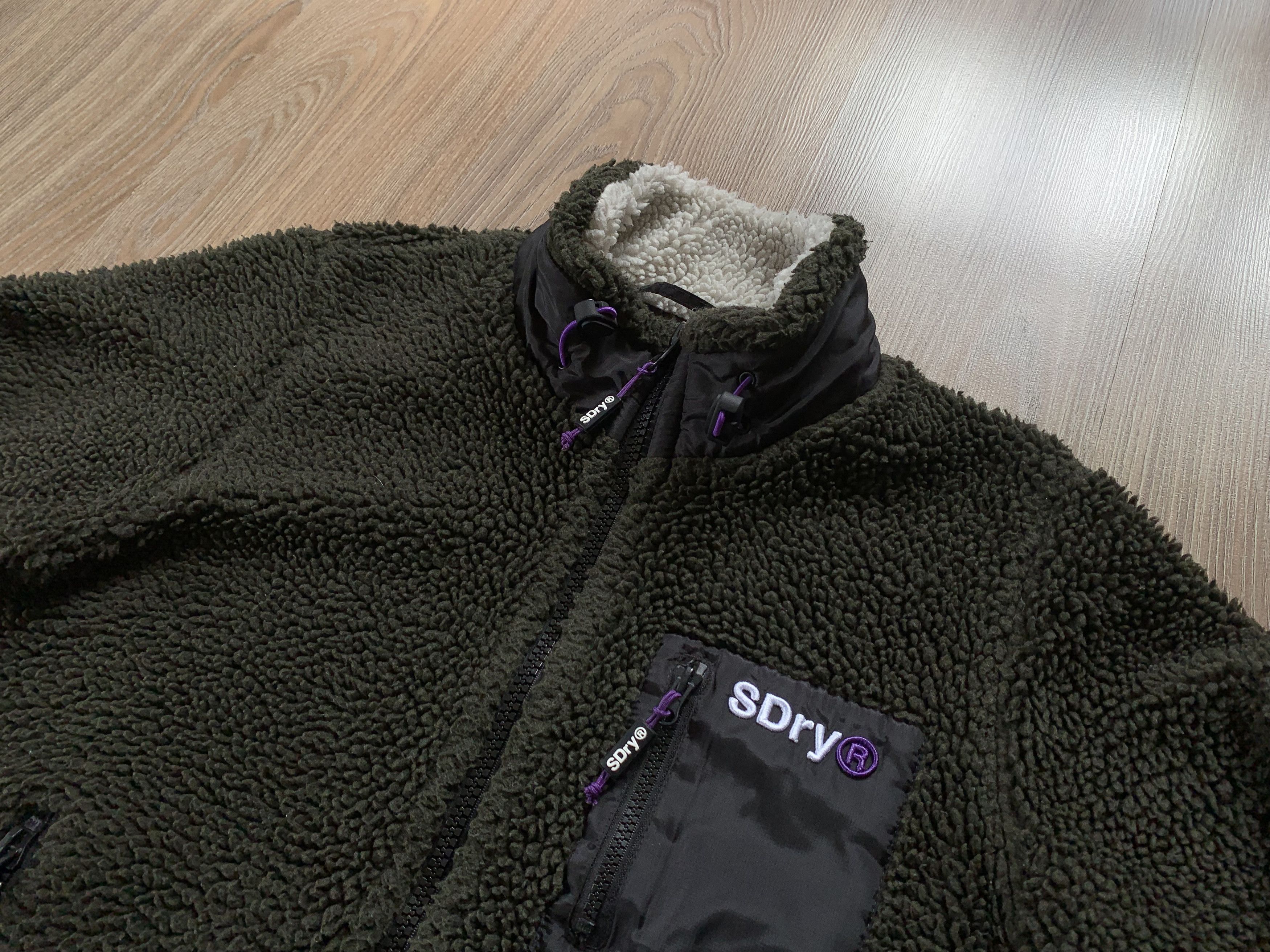 Japanese Brand × Superdry Superdry Polar Heavy Womens Zip Celsius Sherpa Size L / US 10 / IT 46 - 4 Thumbnail