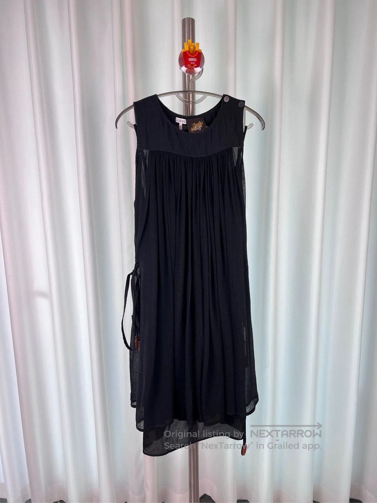 black silk summer dress by loewe.