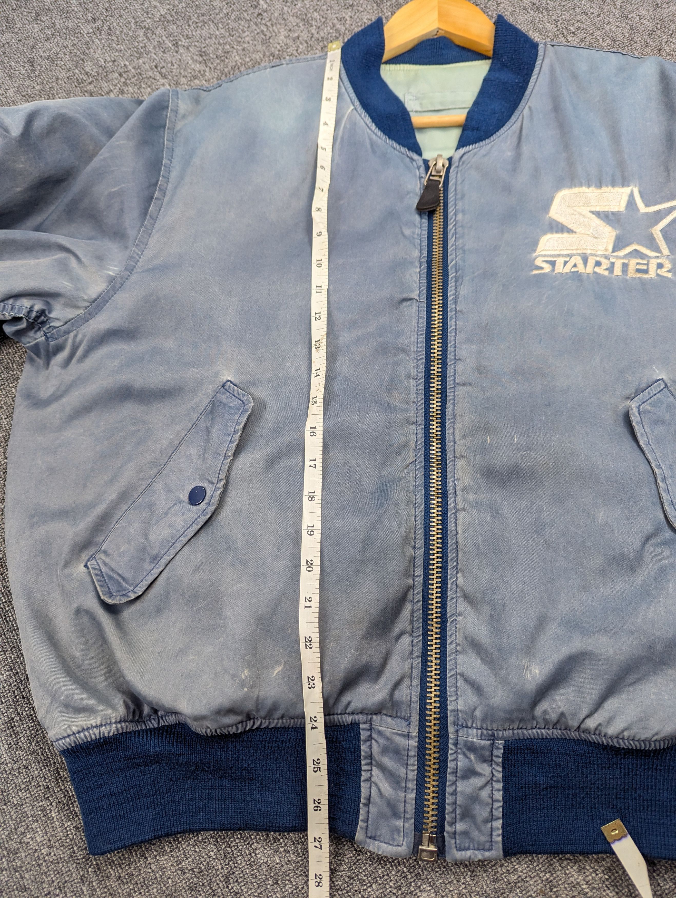 Starter Vintage 90s Starter USA American Sport Bomber Jacket Size US L / EU 52-54 / 3 - 19 Thumbnail
