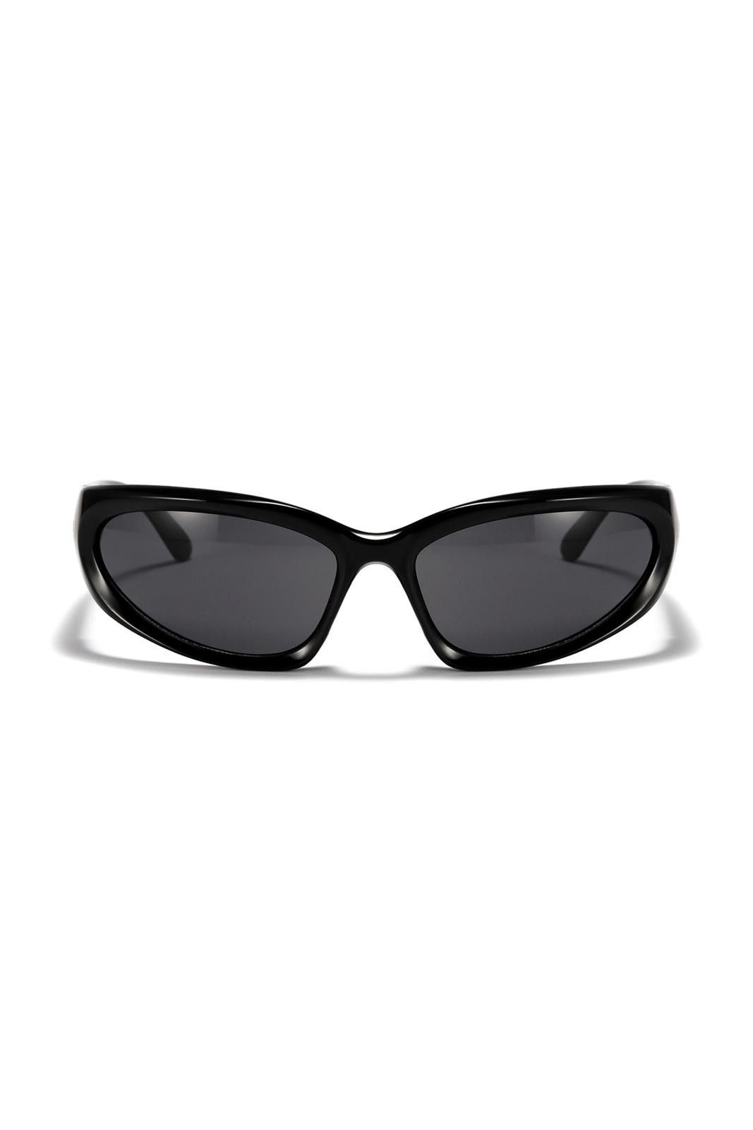 Japanese Brand Vintage Y2k Avant Garde Futuristic Black Sunglasses Unisex Size ONE SIZE - 3 Thumbnail