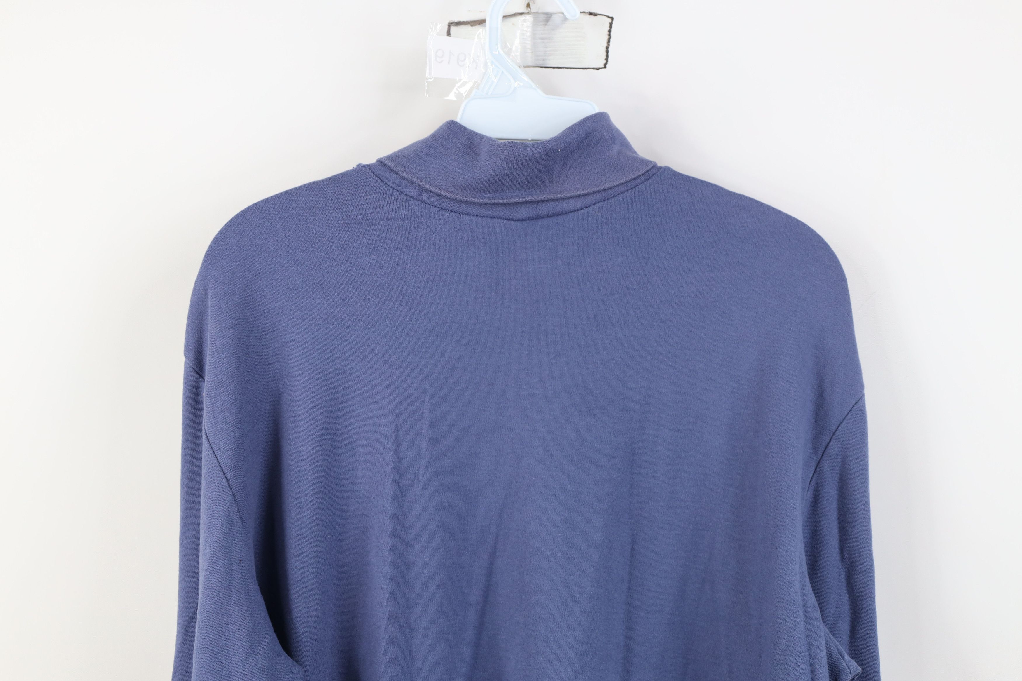 Vintage Vintage 90s Streetwear Blank Turtleneck Long Sleeve T-Shirt Size US L / EU 52-54 / 3 - 15 Thumbnail