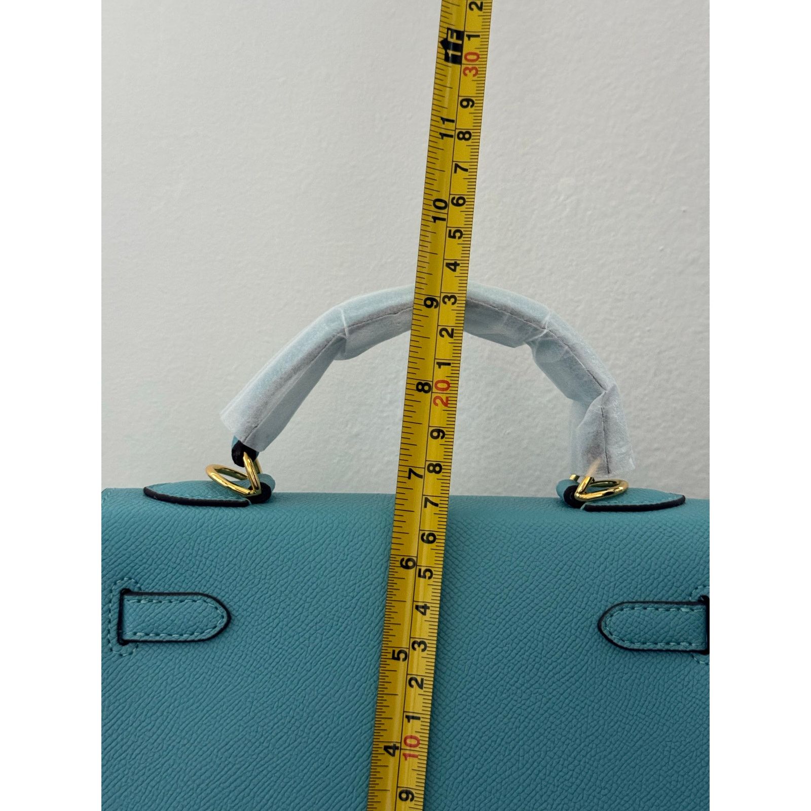 Other Aqua Blue “Kelly-Style” Top Handle Bag Size ONE SIZE - 12 Thumbnail