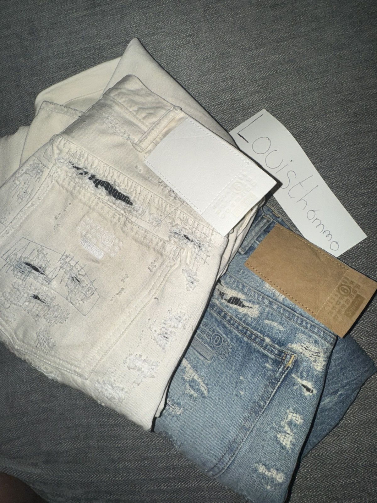 Maison Margiela × Supreme Supreme x MM6 Maison Margiela Distressed Loose Fit jean Size US 30 / EU 46 - 6 Thumbnail