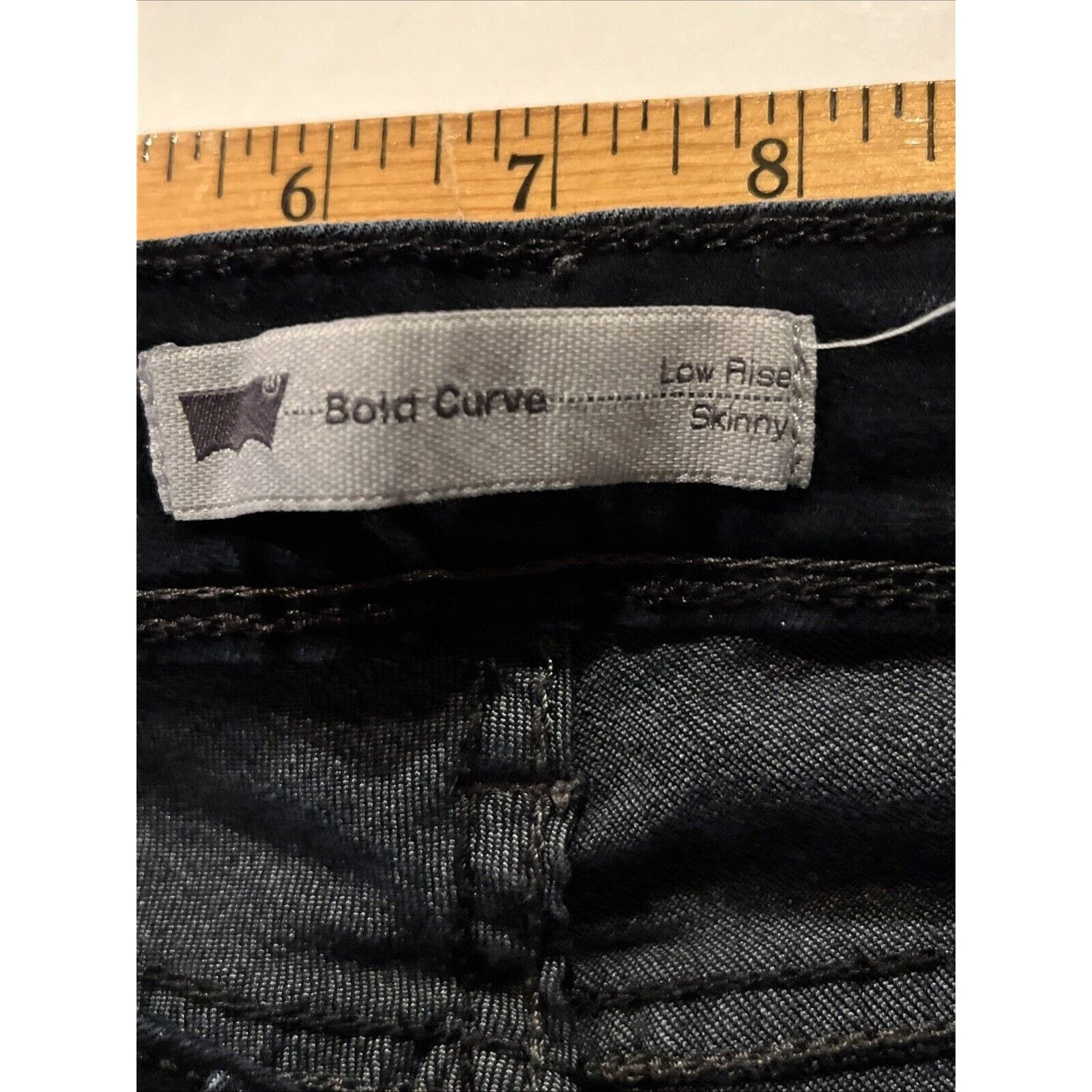 Levi's Levi’s 28x30 Black Denim Bold Curve Skinny Low Rise Jeans Size 28" / US 6 / IT 42 - 11 Thumbnail