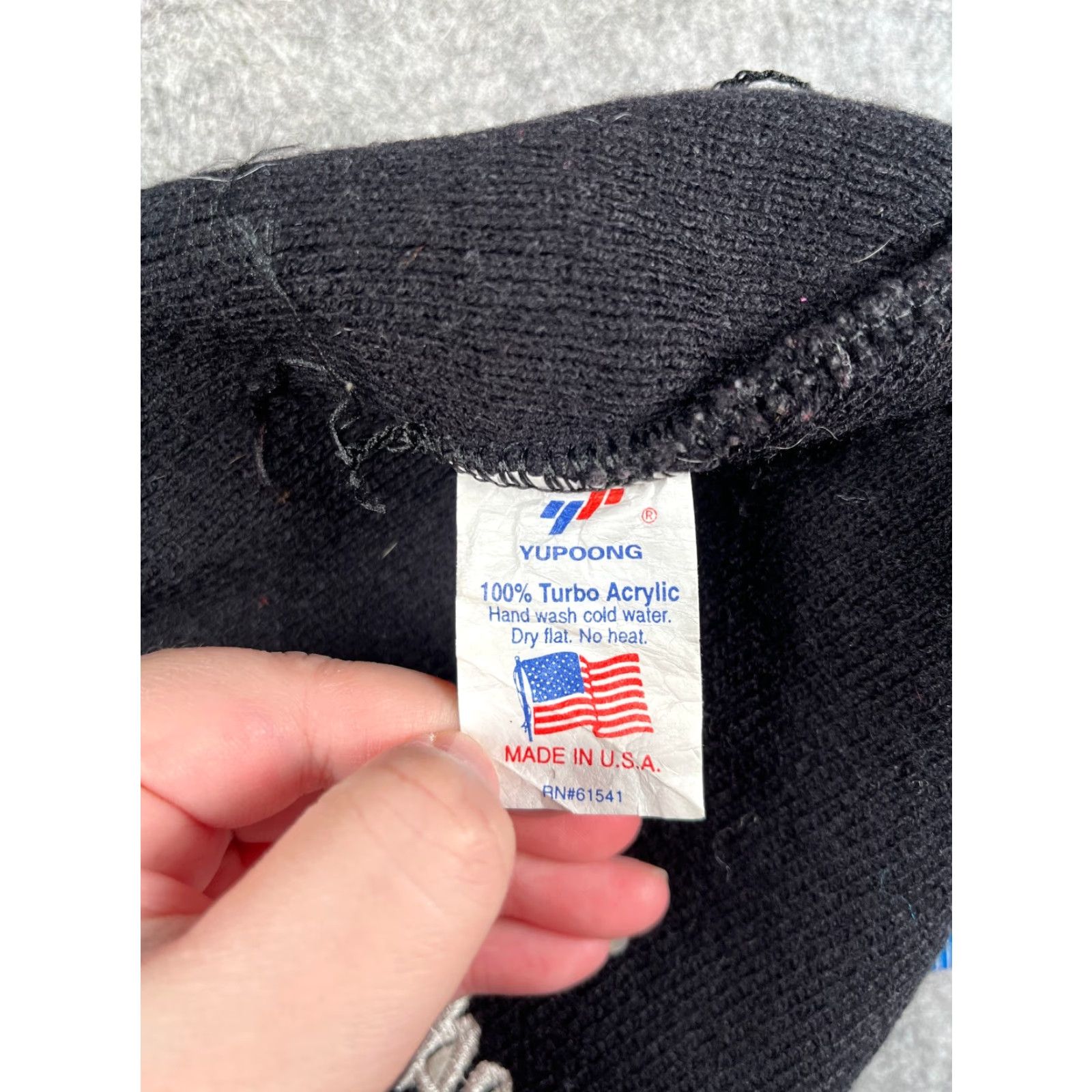 Vintage Woody's Guid Service Beanie Adult One Size Black Knit Acrylic Made USA Size ONE SIZE - 7 Thumbnail
