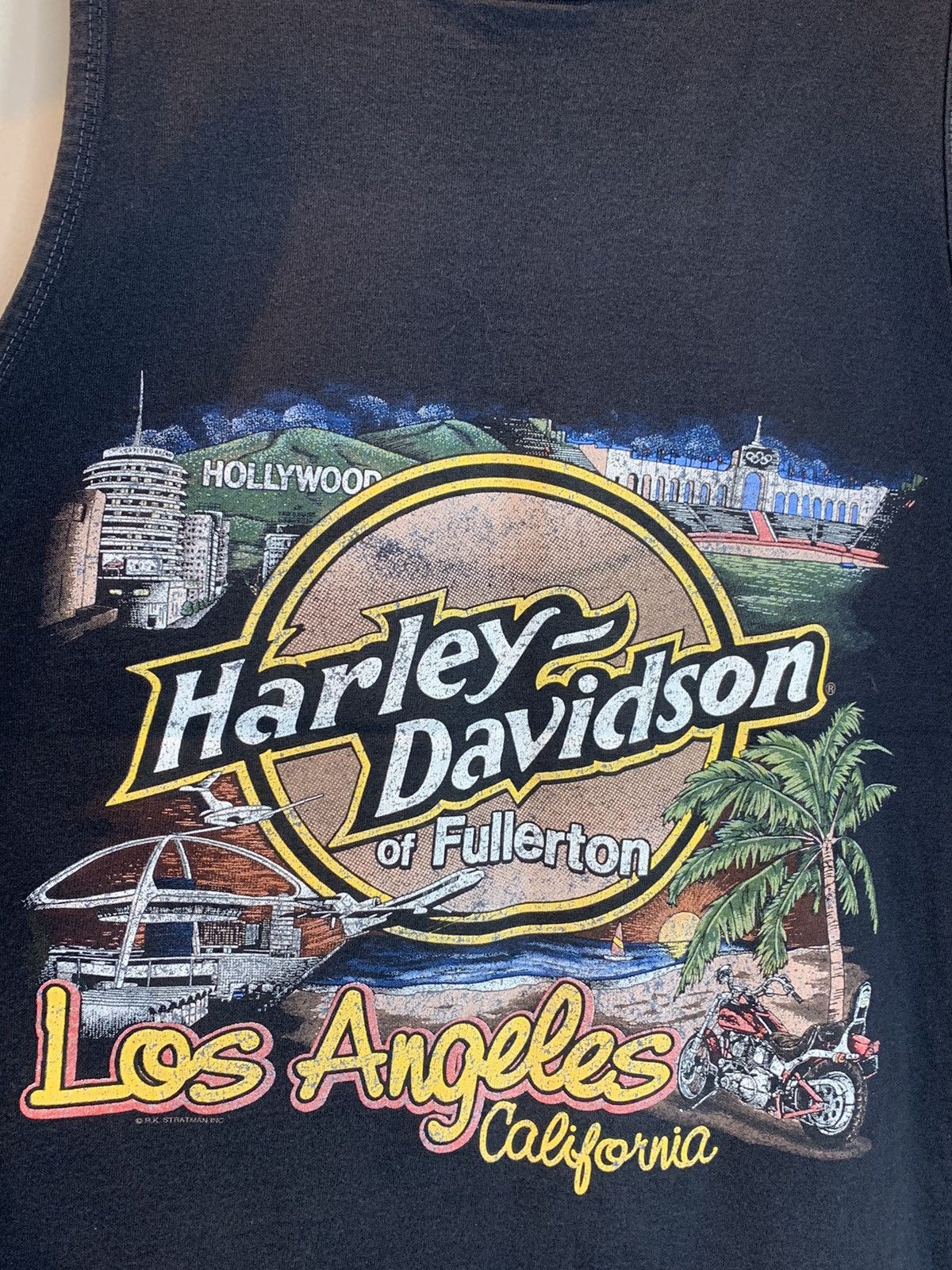 Harley Davidson *RARE* Vintage 1992 Harley Davidson Panther Los Angeles Tank Size US L / EU 52-54 / 3 - 4 Thumbnail