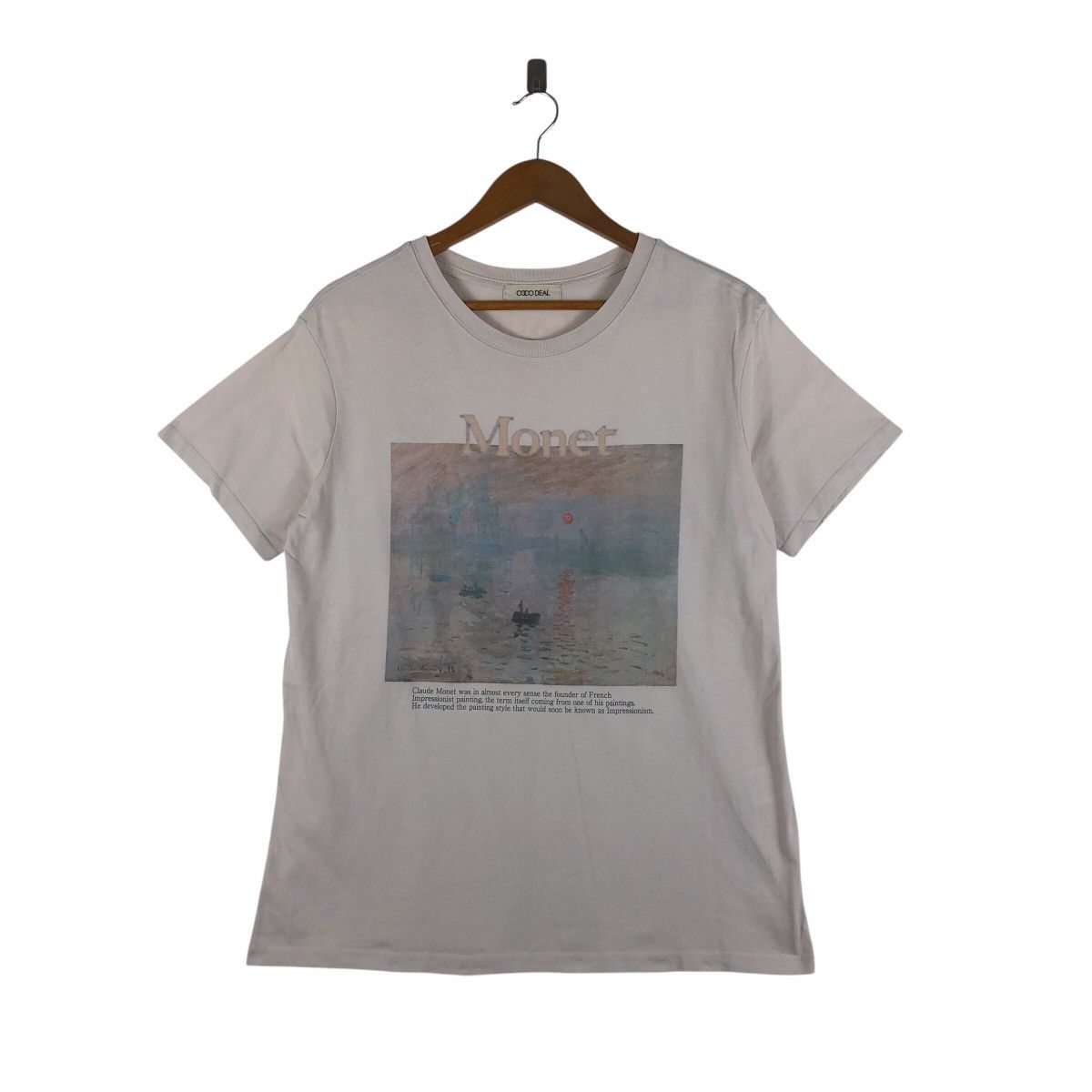 Vintage CLAUDE MONET Art Photoprint T-Shirt Size US M / EU 48-50 / 2 - 1 Thumbnail