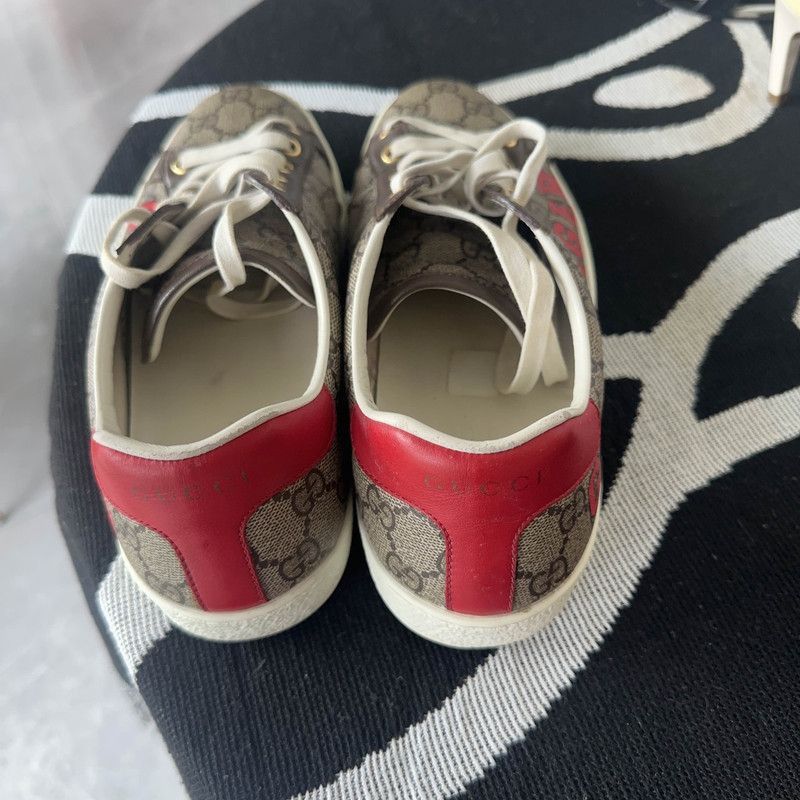 Gucci Gucci Ace Tiger Leather High-Top Sneakers Size US 7.5 / EU 40-41 - 3 Thumbnail
