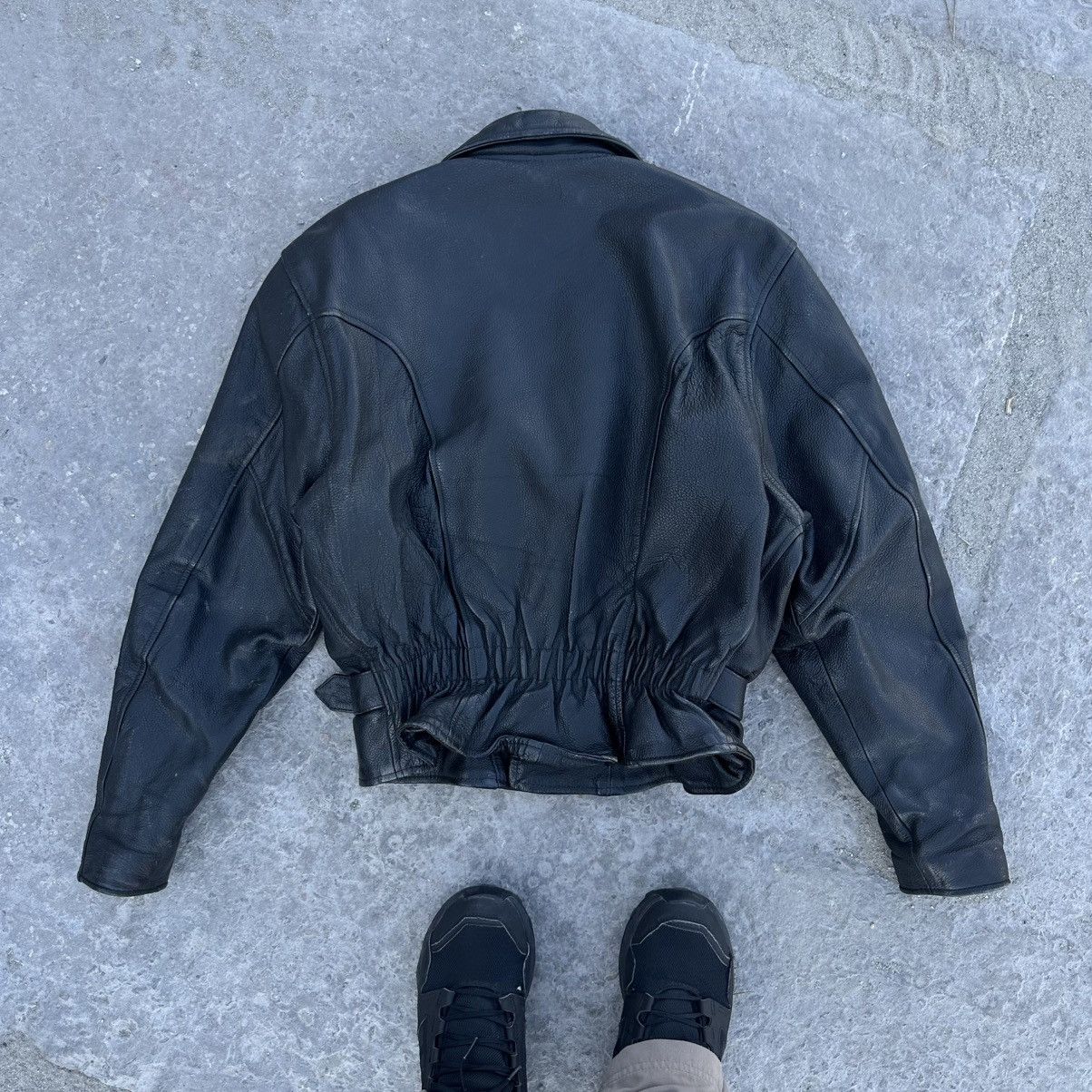 Japanese Brand Vintage Japanese Style Rare Leather Moto Jacket Smash 90s Size US S / EU 44-46 / 1 - 2 Thumbnail