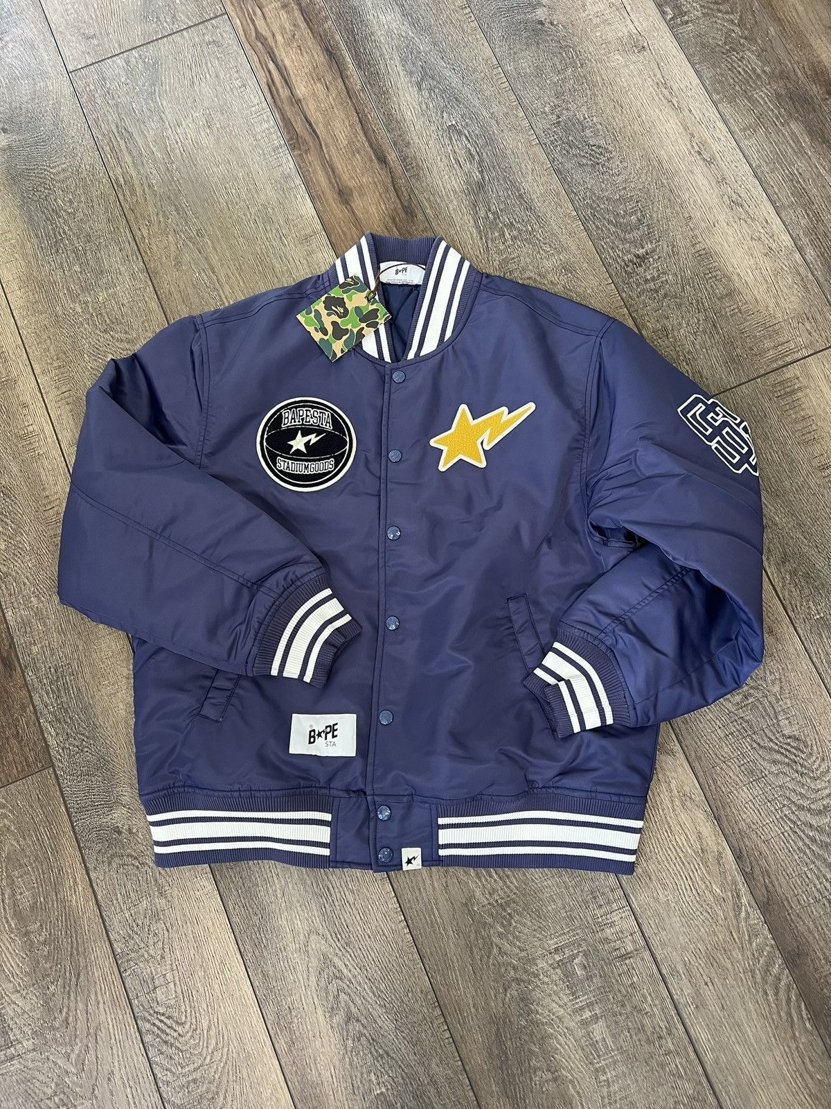 Bape × Stadium Goods Bape Stadium Goods Varisty Jacket Size US M / EU 48-50 / 2 - 1 Thumbnail