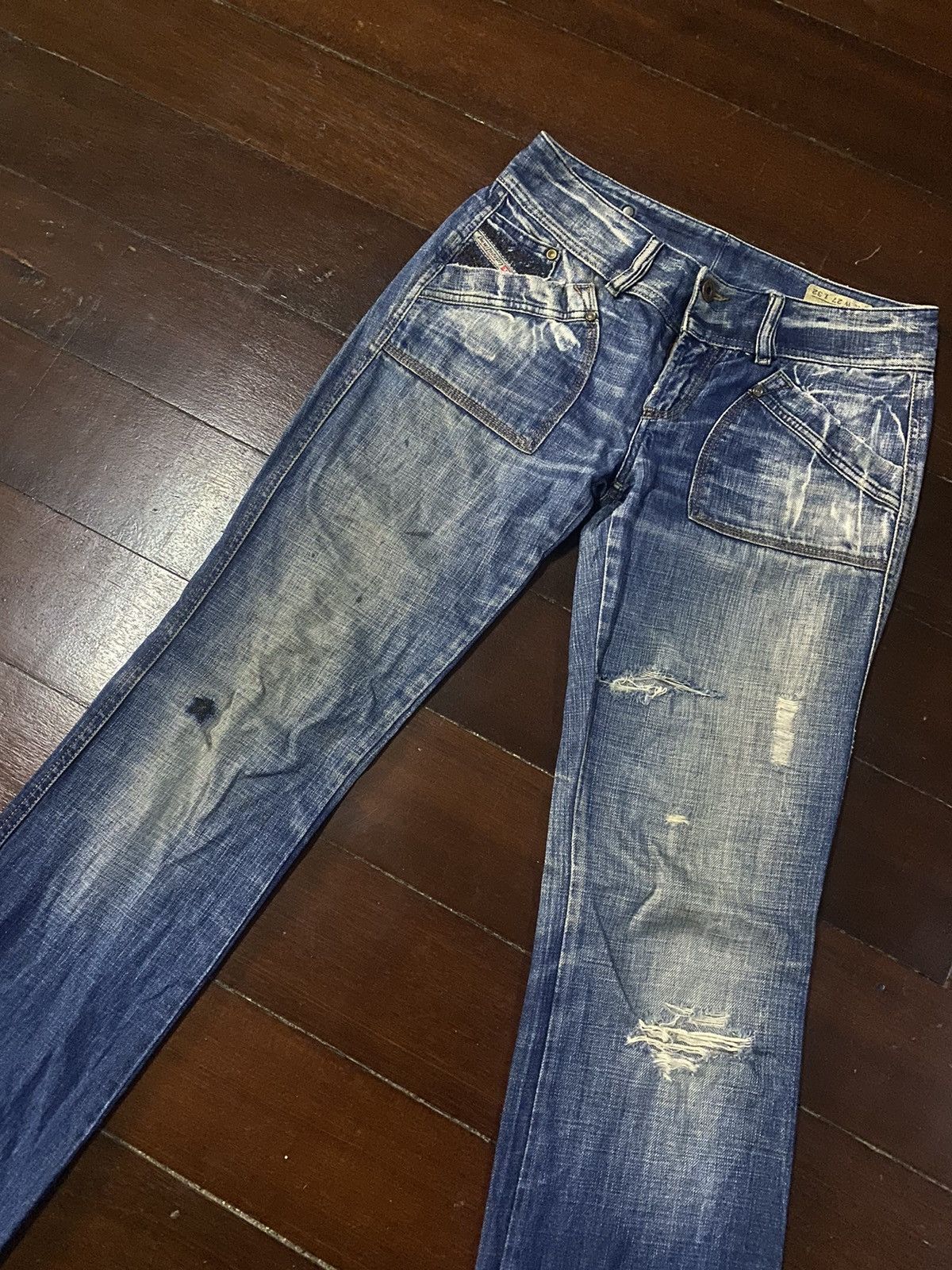Designer × Diesel Fire 🔥 DIESEL RECKFLY made in italy distressed nice faded Size 30" / US 8 / IT 44 - 4 Thumbnail