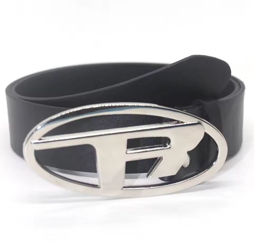 Leather Y2k Punk R Letter Design Buckle Belt Size ONE SIZE - 1 Thumbnail