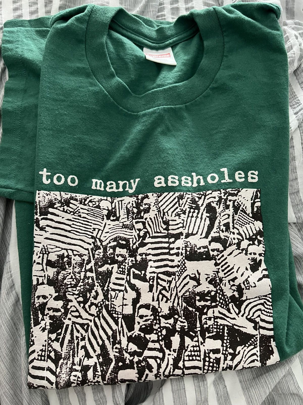 Supreme SUPREME New York WEIRDO DAVE “Too Many Aholes” T Shirt SS22 Size US M / EU 48-50 / 2 - 2 Thumbnail