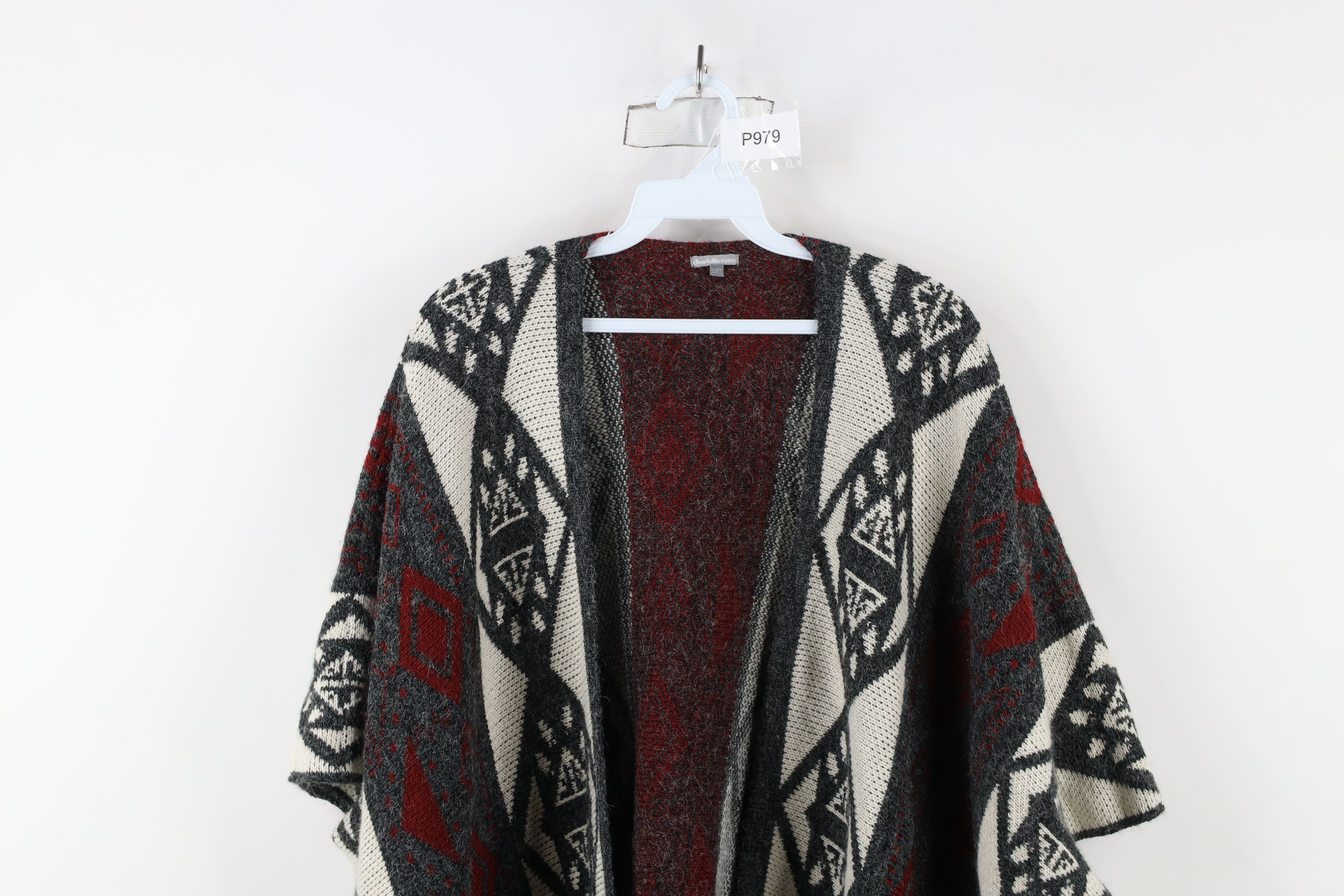 Vintage Vintage Y2K Streetwear Babydoll Fiesta Poncho Sweater Size L / US 10 / IT 46 - 2 Thumbnail
