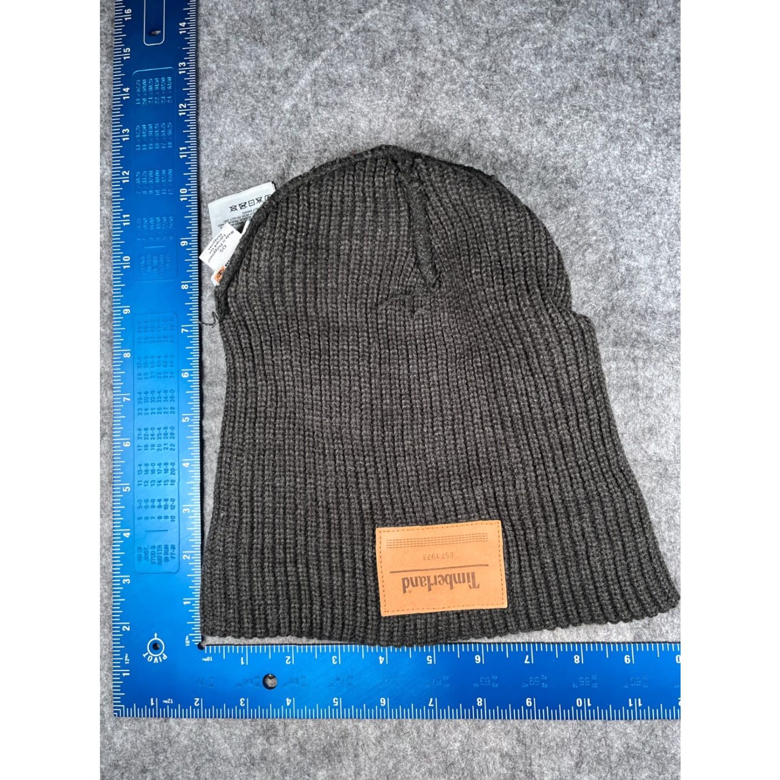 Timberland Timberland Beanie Toque Unisex Adults One Size Gray Knit 100% Acrylic Winter Hike Camp Accessories Size ONE SIZE - 5 Thumbnail