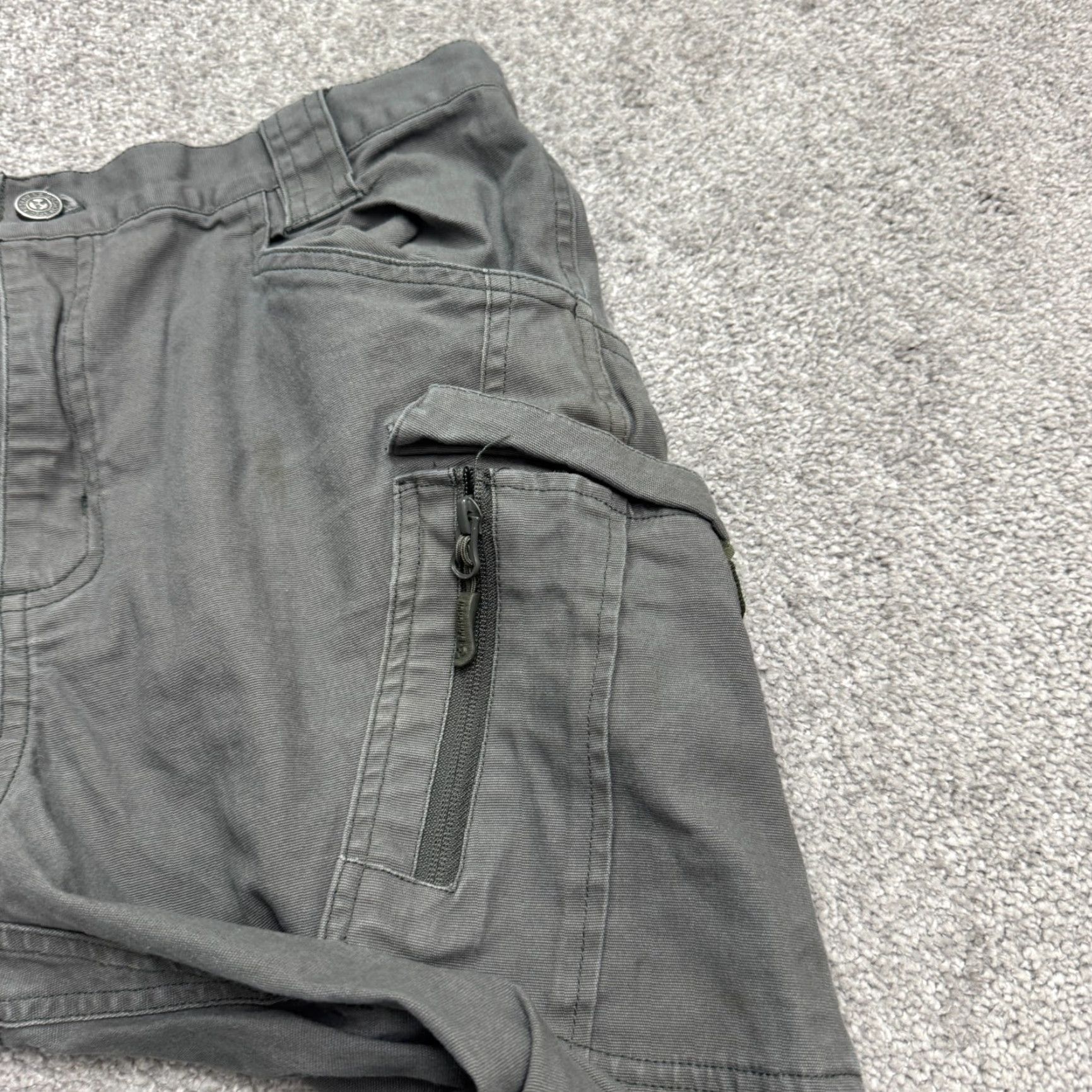 Vintage Vintage S. Archon Cargo Pants Women Large Gray Casual Utility Streetwear 31x29.5 Size 36" / US 14 / IT 50 - 5 Thumbnail