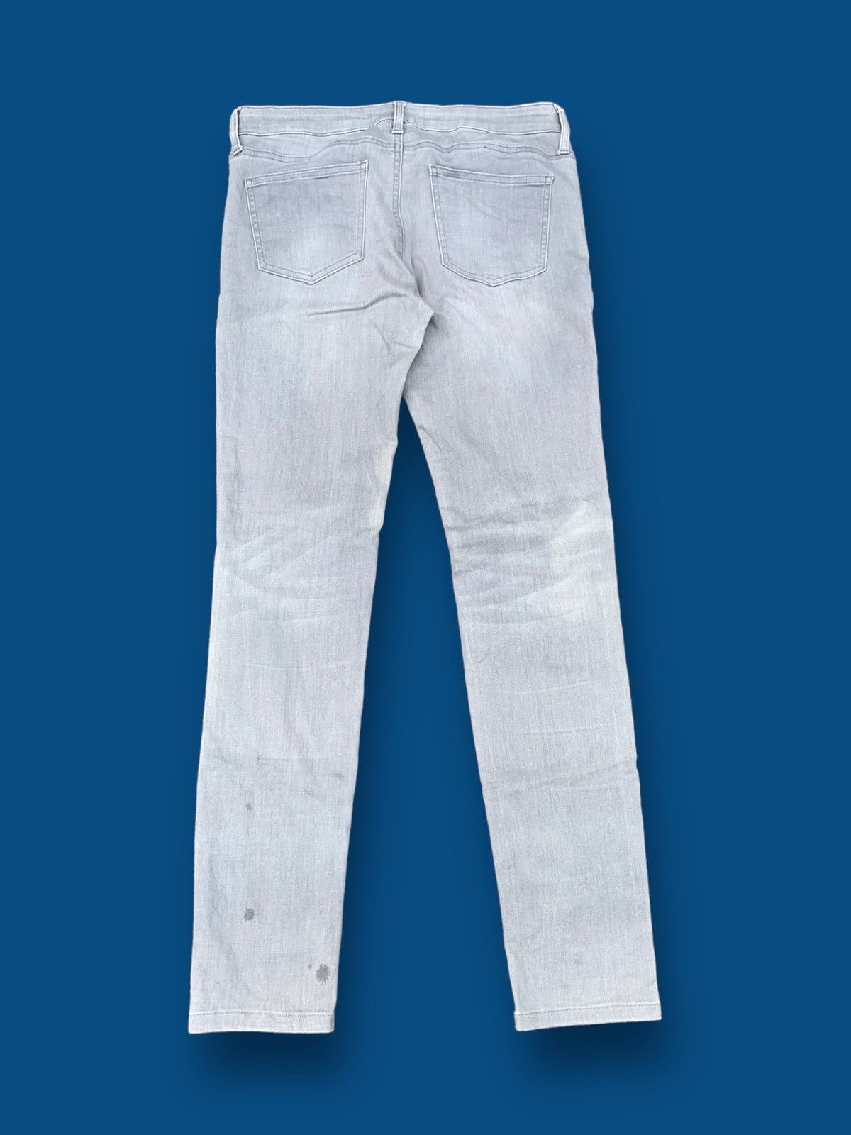 Japanese Brand Steals! Uniqlo Jeans Grey Denim Skinny Fit Size US 30 / EU 46 - 2 Thumbnail