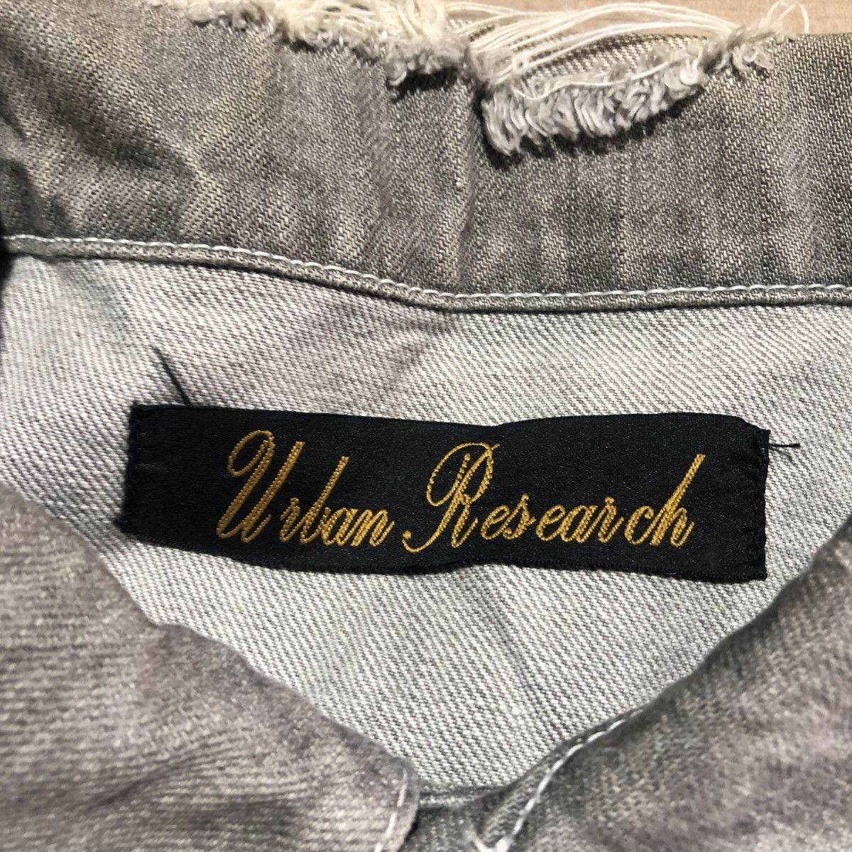 If Six Was Nine × Japanese Brand × URBAN RESEARCH DOORS Urban Research Doors Denim Jacket Destroyed made in japan Size US M / EU 48-50 / 2 - 5 Thumbnail